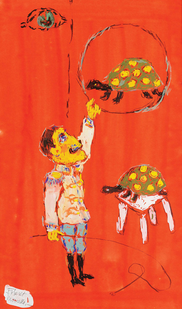 Circus in Red – The Turtle Trainer