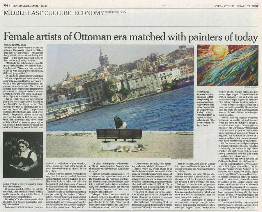 Hayal ve Hakikat sergisi Herald Tribune'de