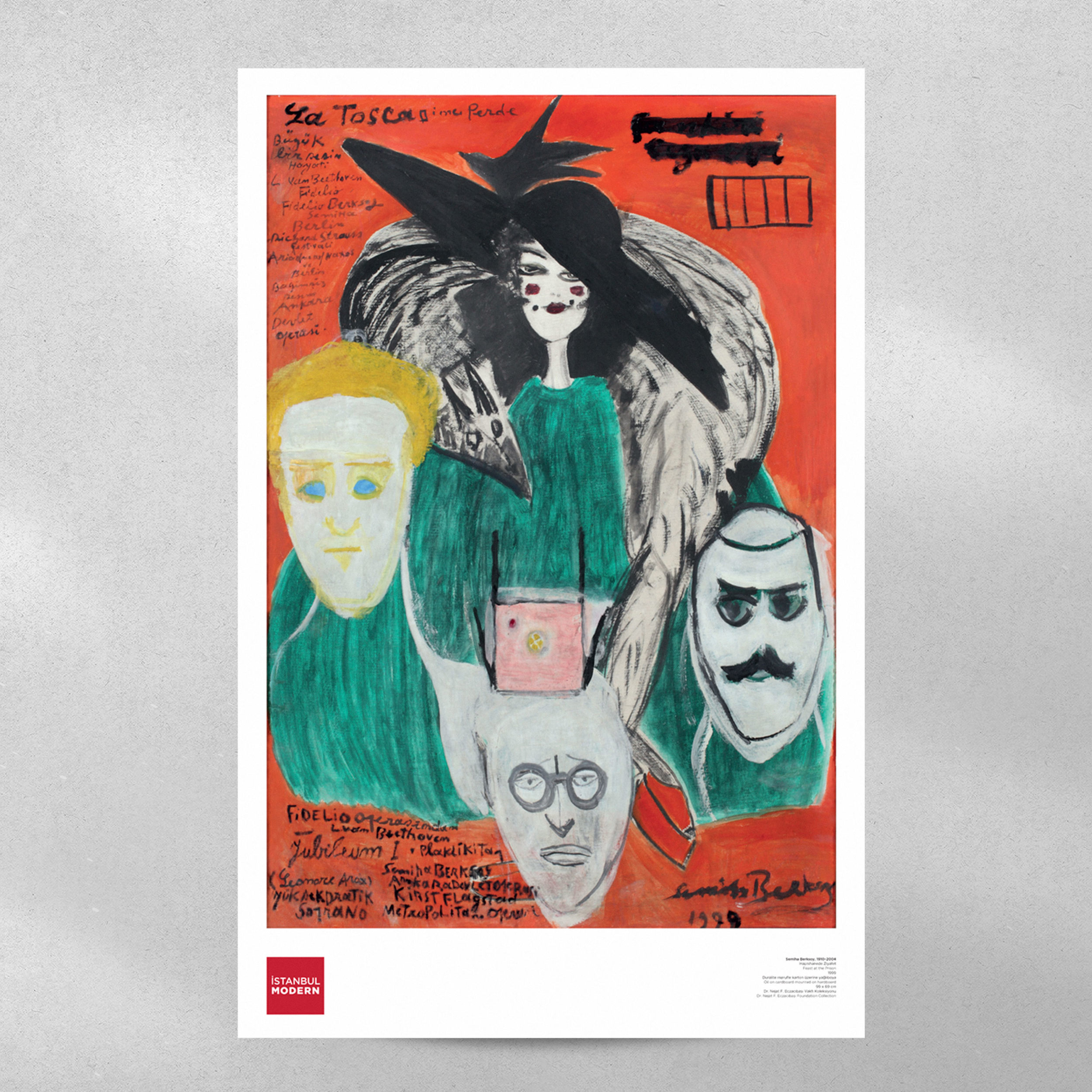 Poster - Semiha Berksoy "Hapishanede Ziyafet"