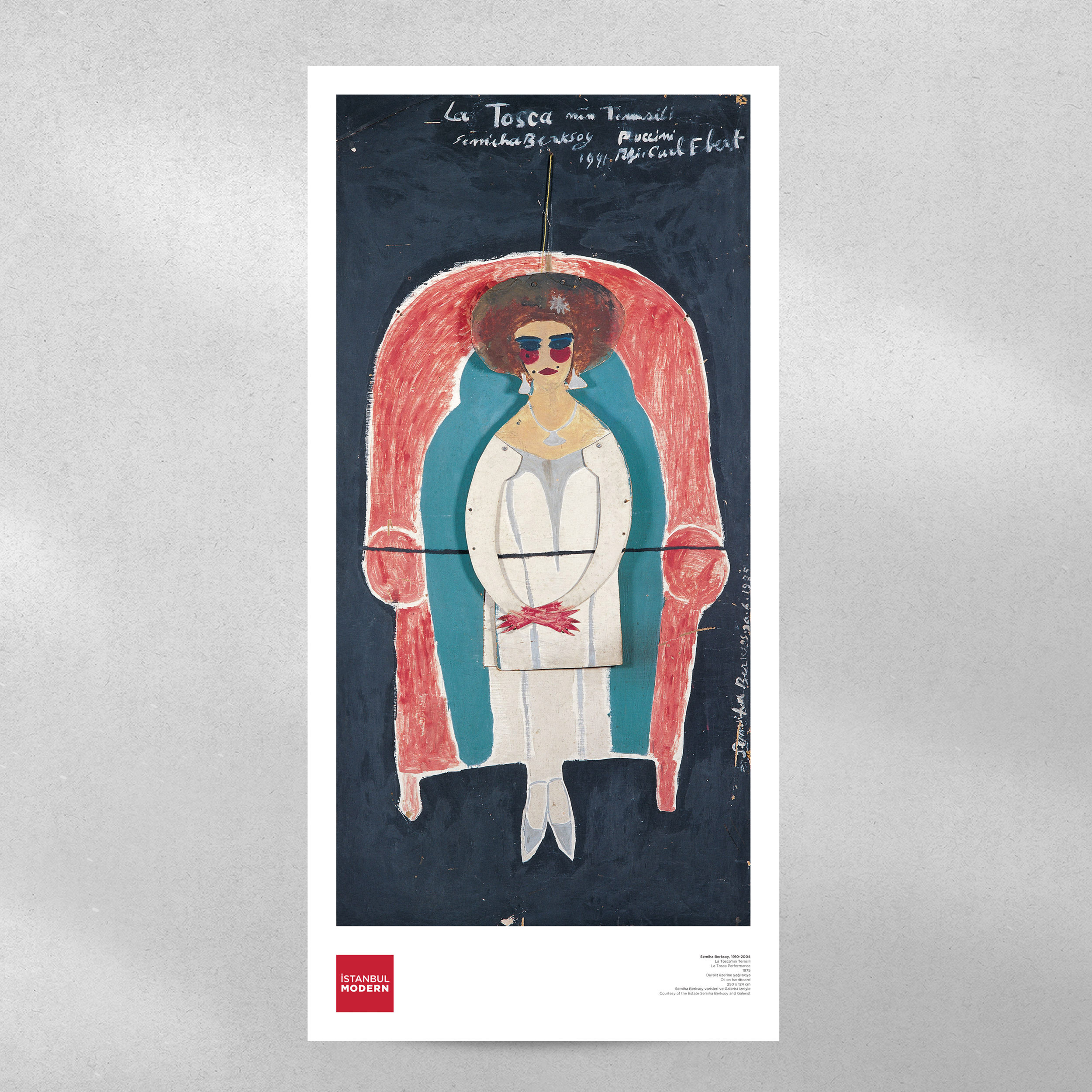 Poster - Semiha Berksoy "La Tosca'nın Temsili"