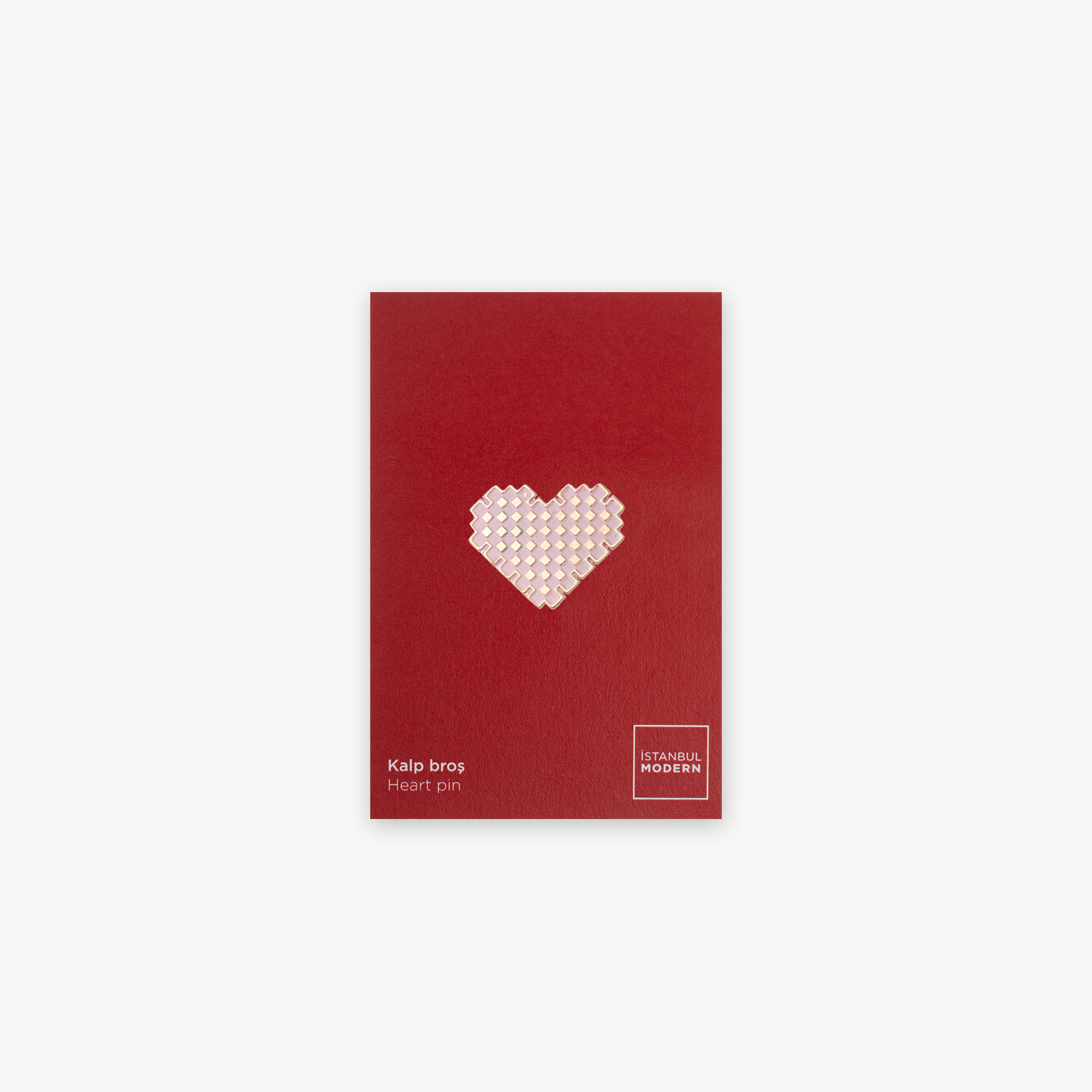 Pin - Kalp Modern - Pembe