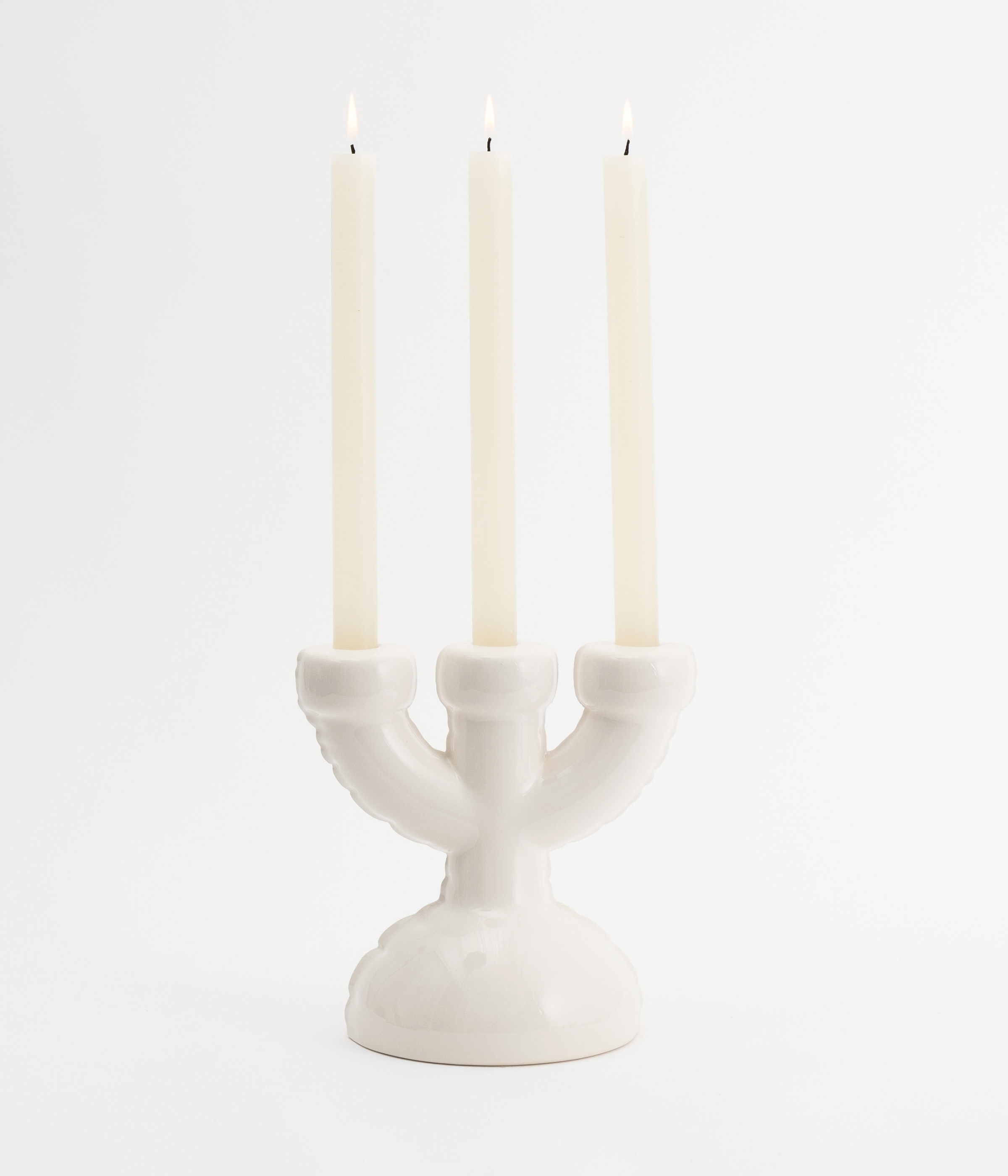 Home Studyo - Şamdan - Eric - Parlak Beyaz