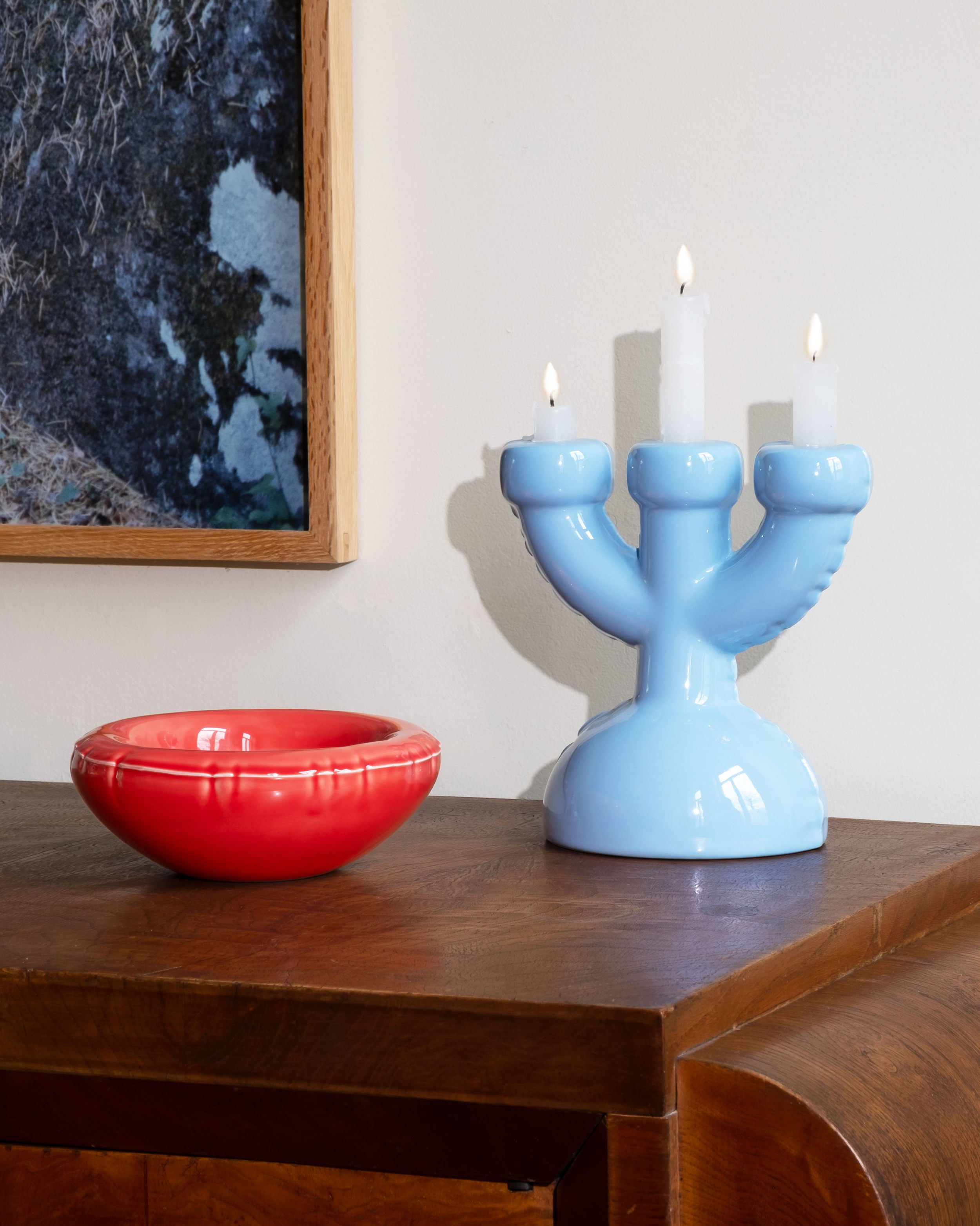 Home Studyo - Şamdan - Eric - Parlak Gök Mavisi