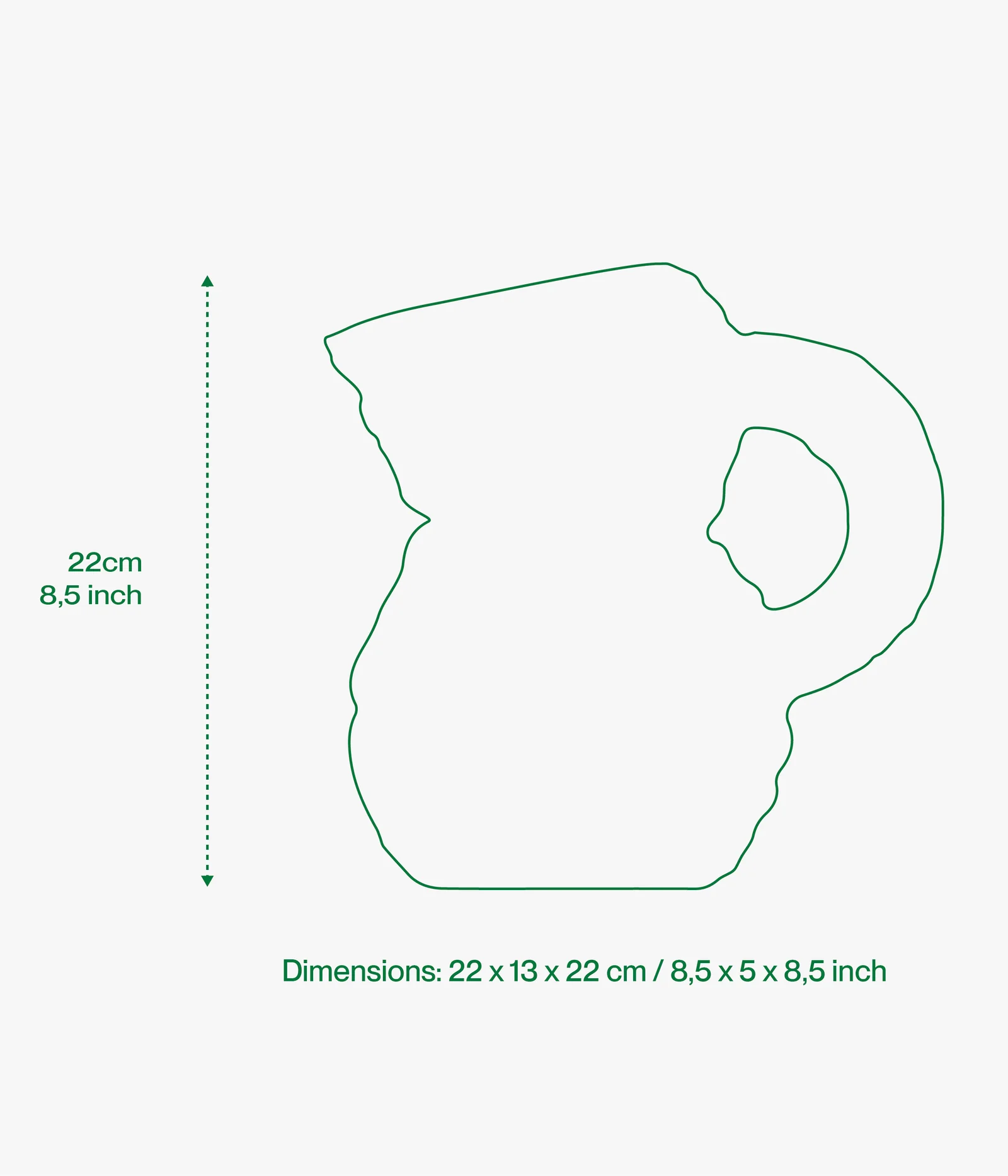 Home Studyo - Sürahi - Emily - Mat Yeşil
