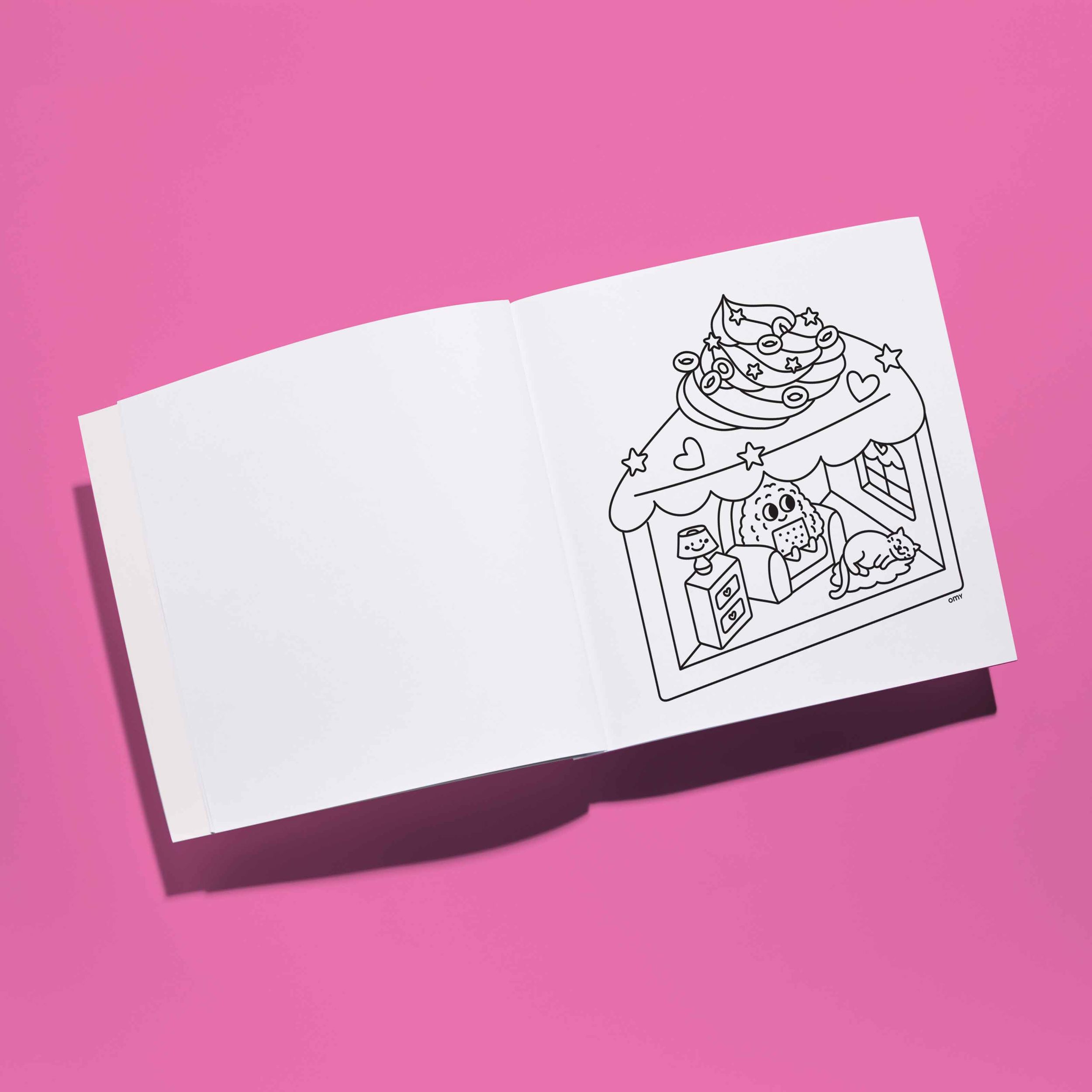 Omy - Boyama Kitabı - Cozy Art - Kawaii