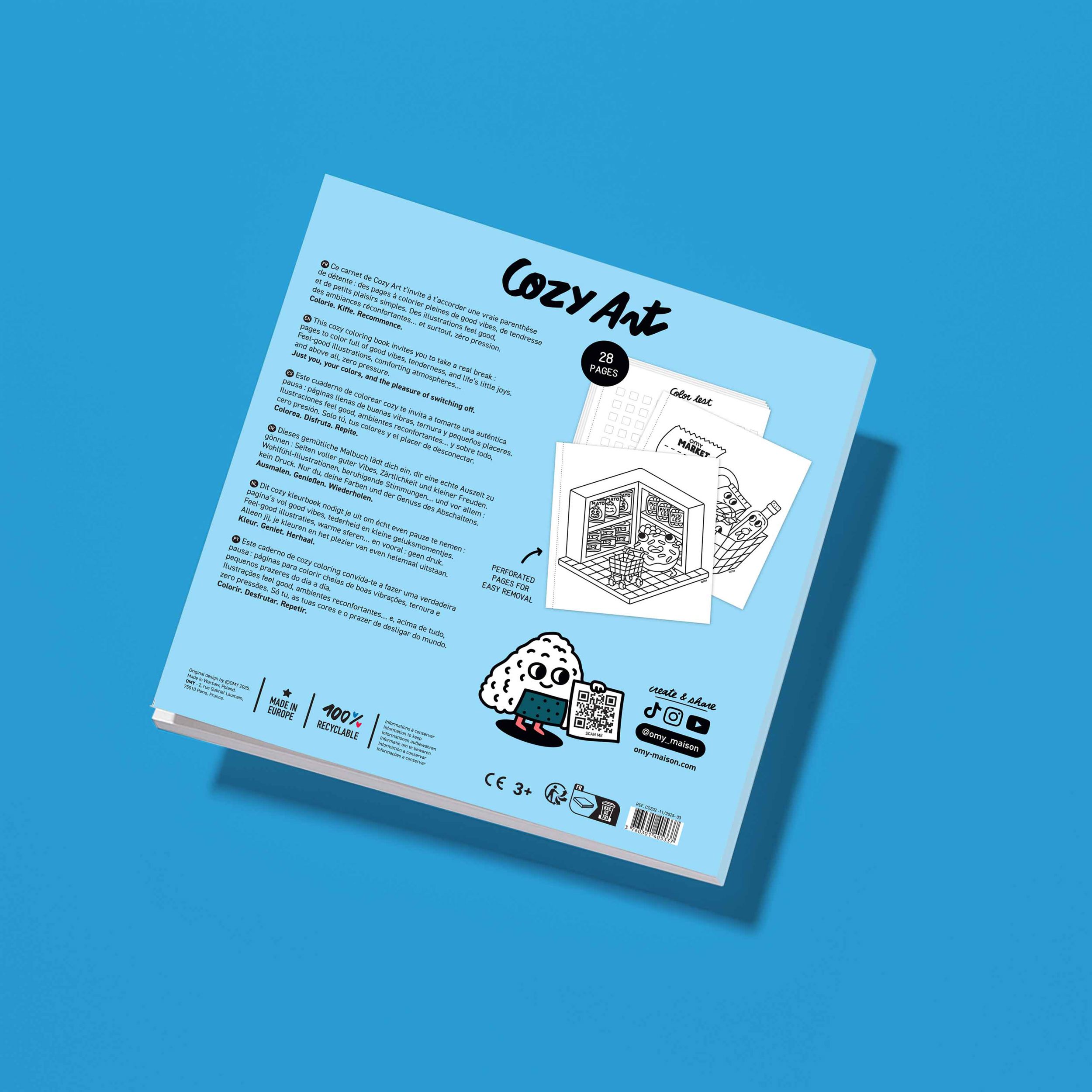 Omy - Boyama Kitabı - Cozy Art - Supermarket