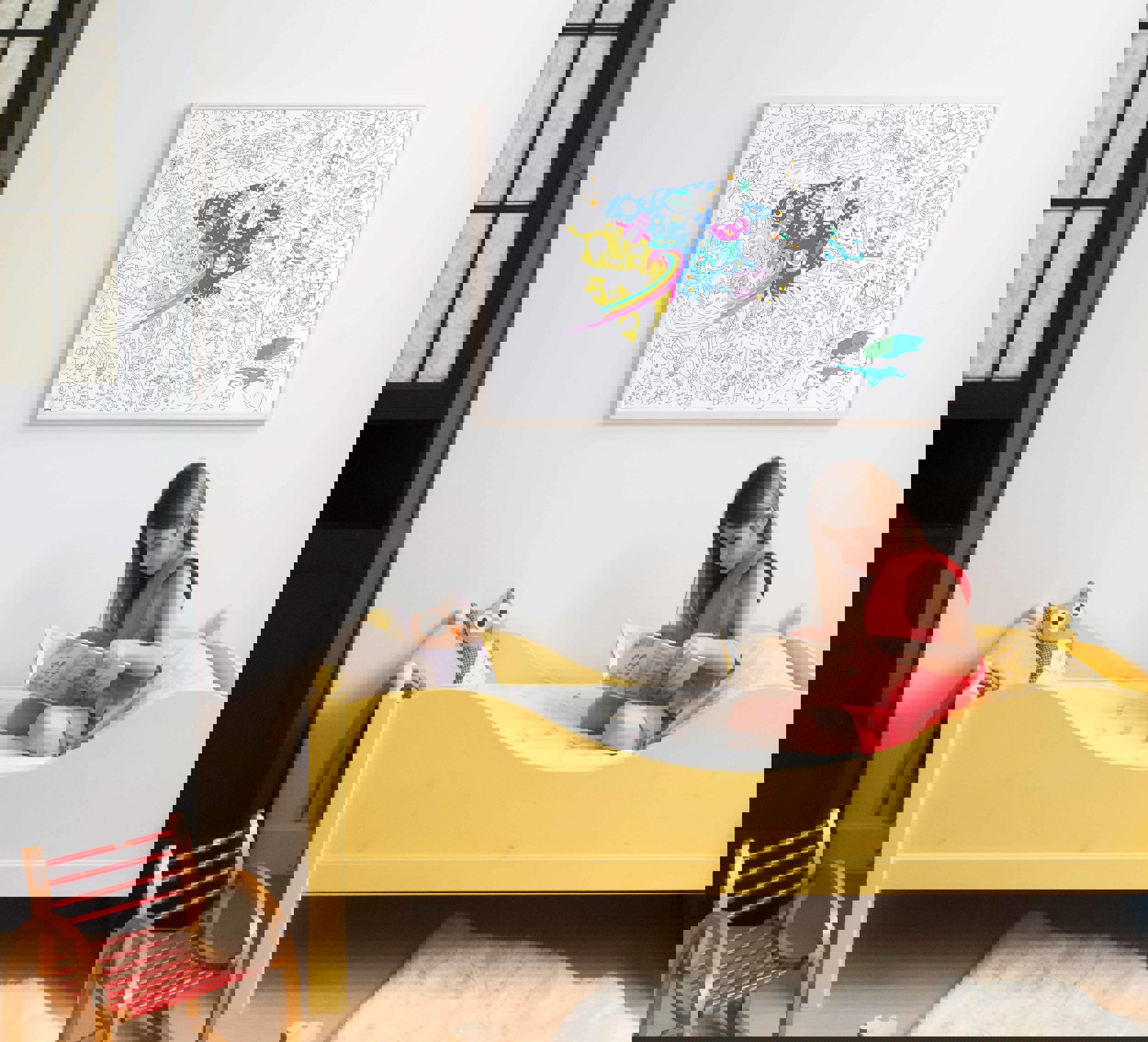 Omy - Coloring Poster - Cosmos