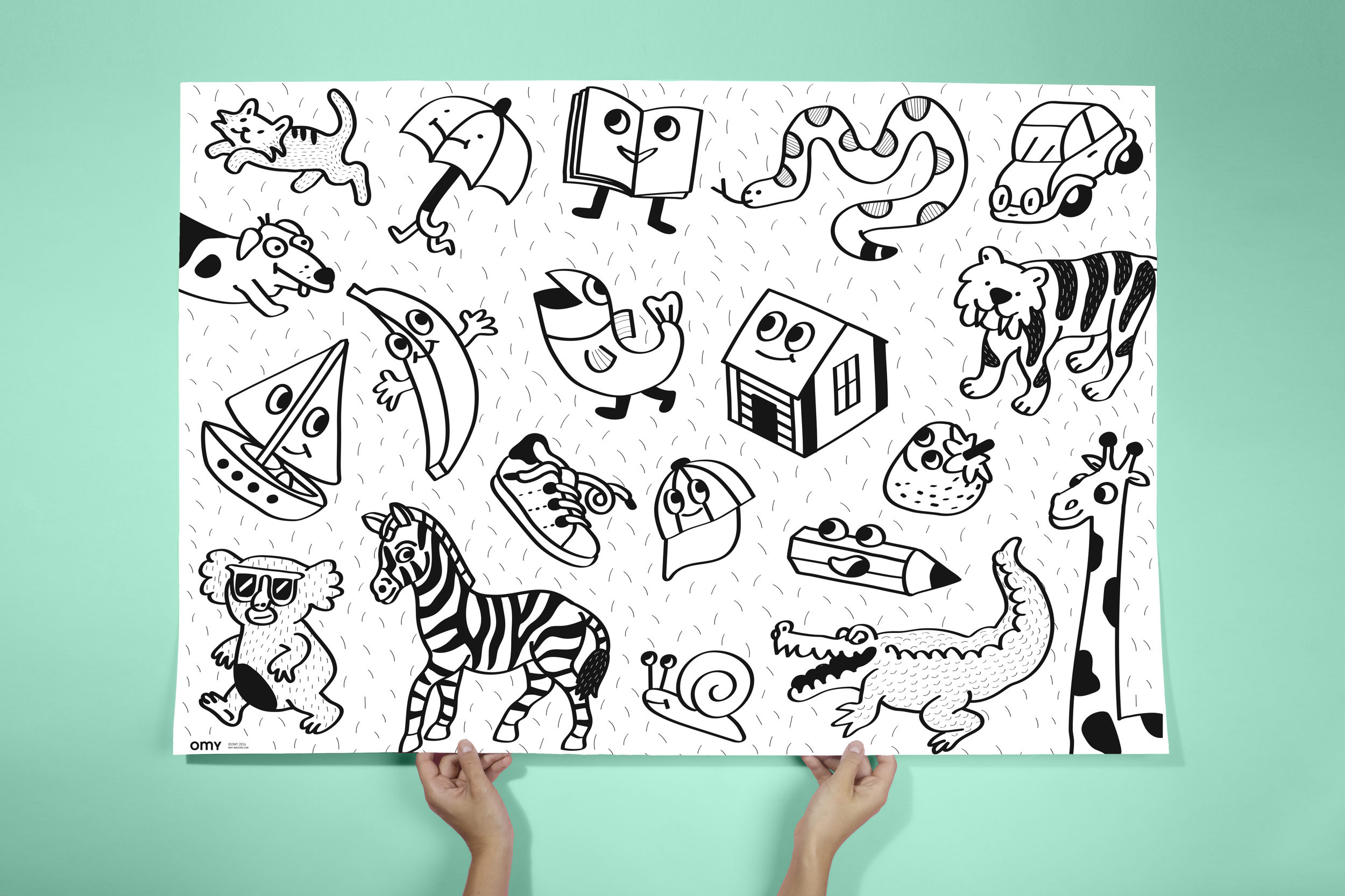 Omy - Coloring Poster - My First Art