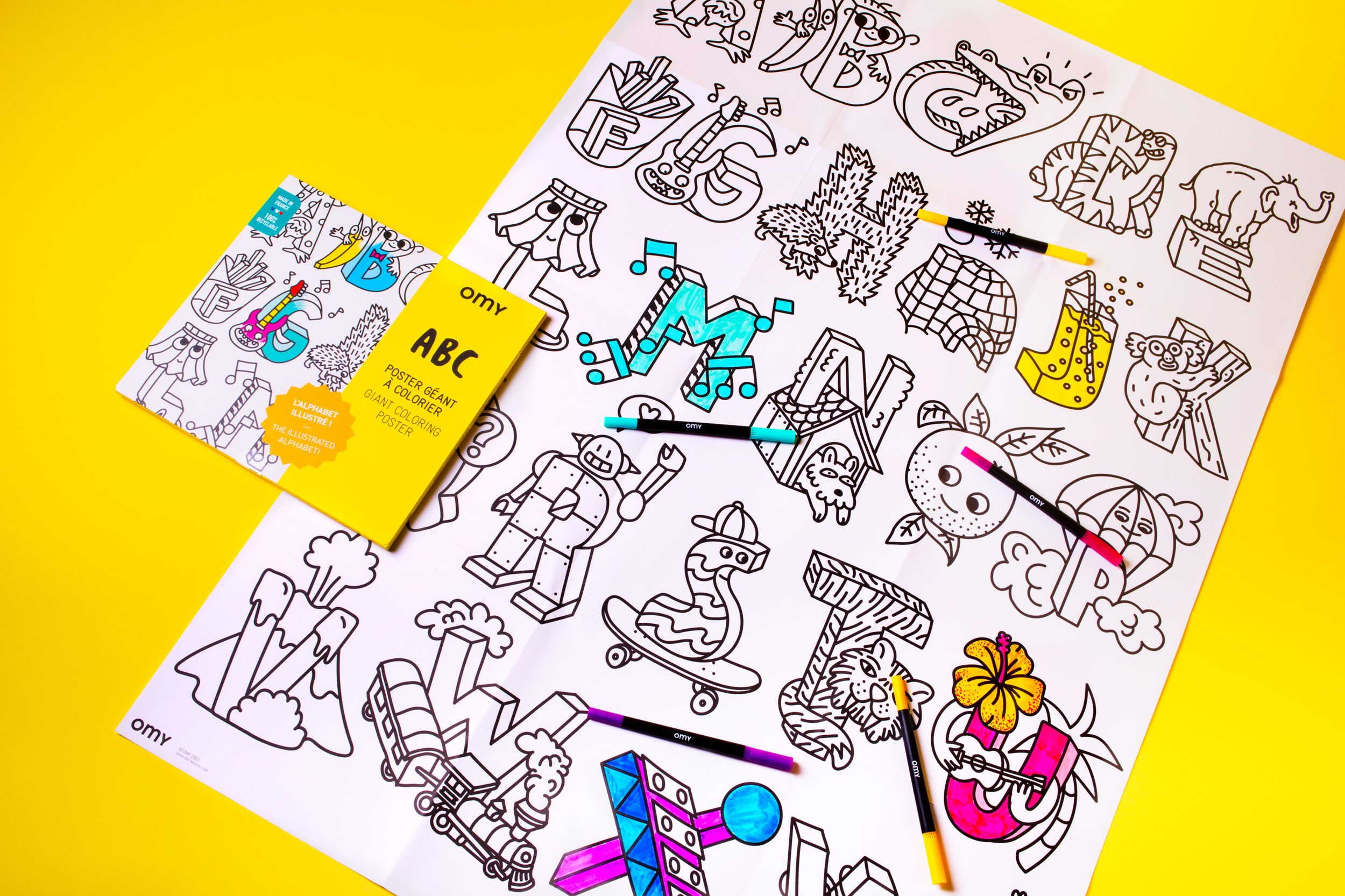 Omy - Coloring Poster - Abc