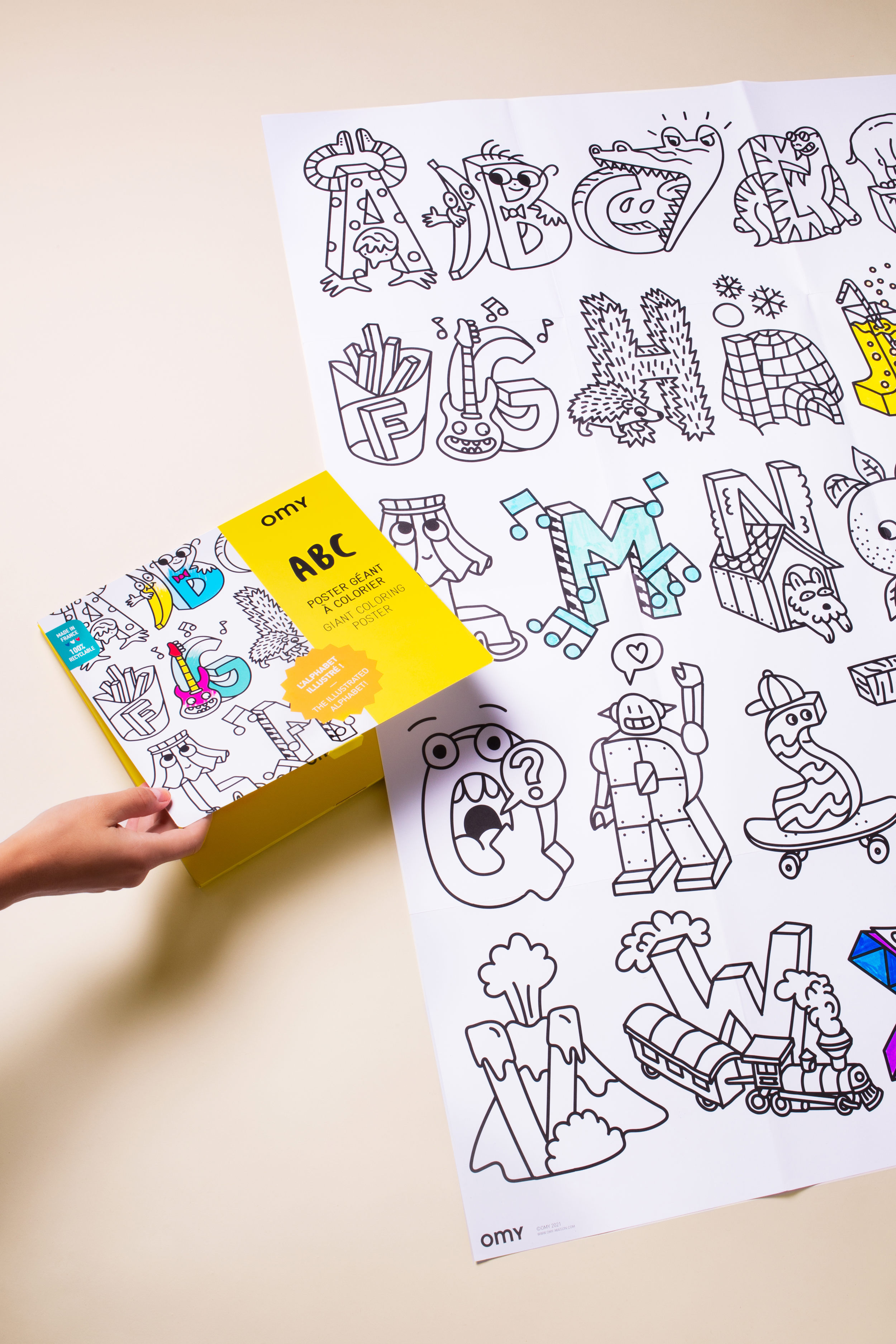 Omy - Coloring Poster - Abc