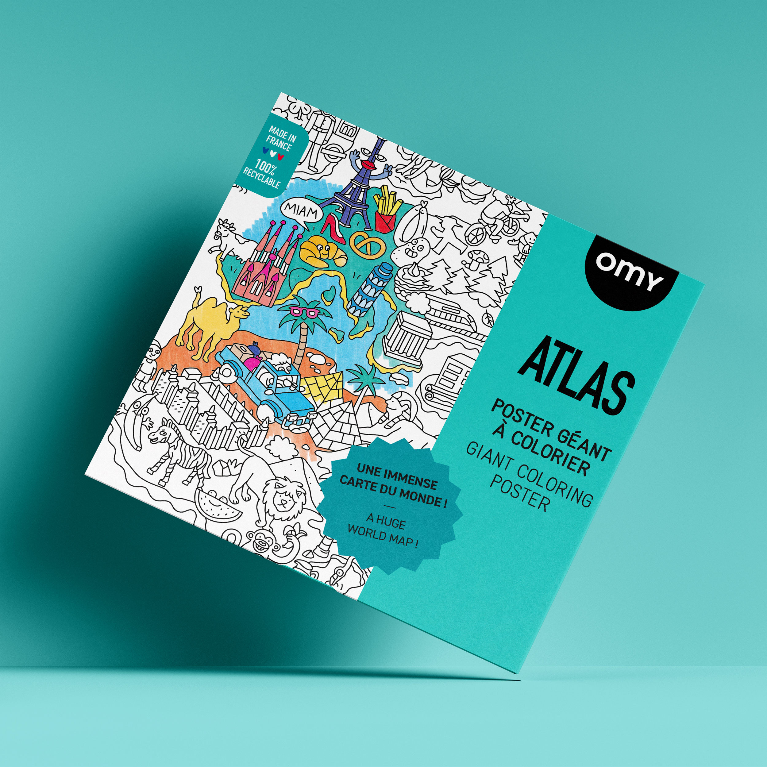 Omy - Coloring Poster - Atlas