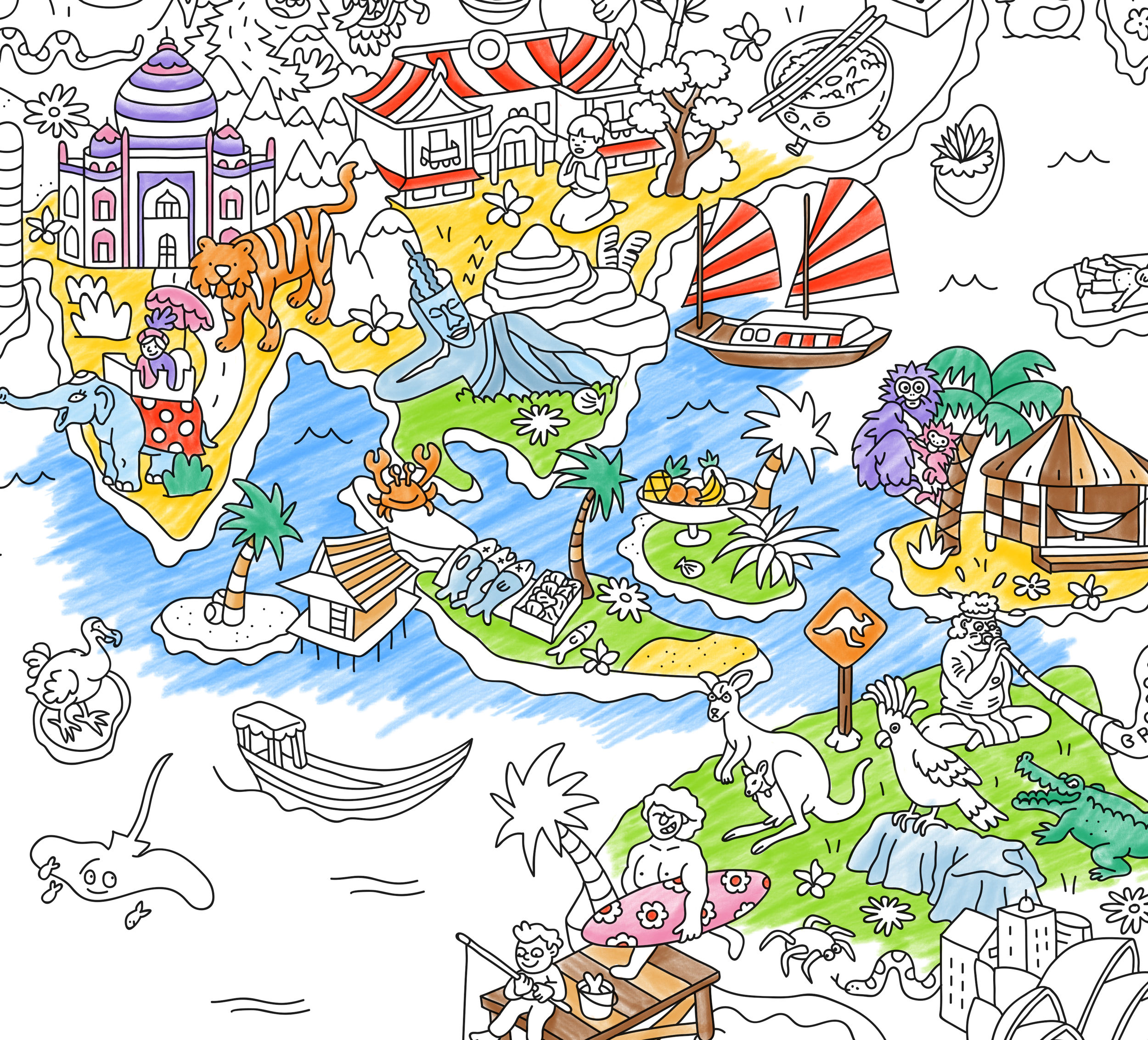 Omy - Coloring Poster - Atlas