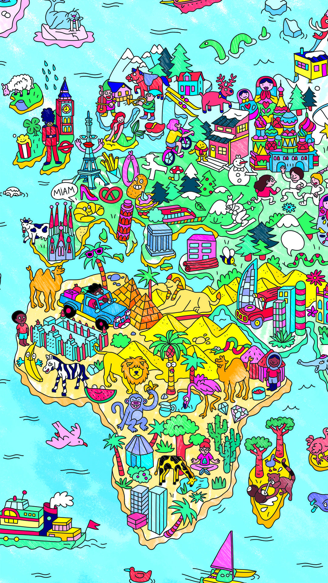 Omy - Coloring Poster - Atlas