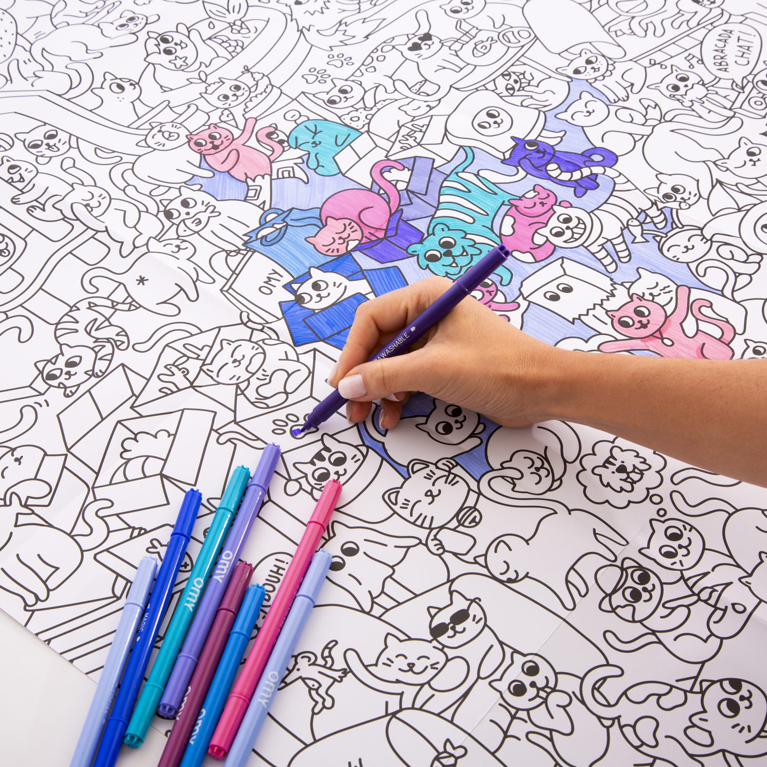 Omy - Coloring Poster - Kitty