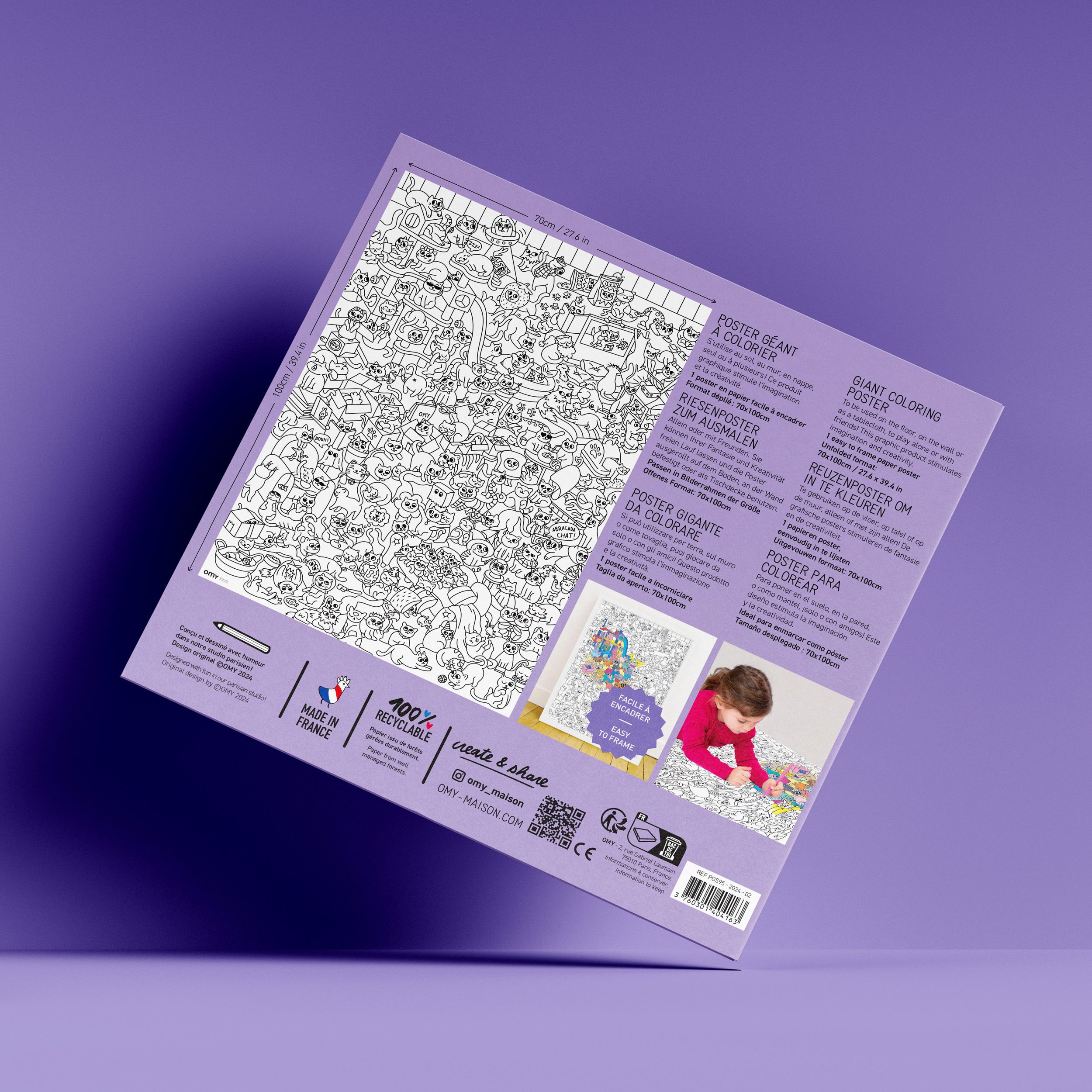 Omy - Coloring Poster - Kitty