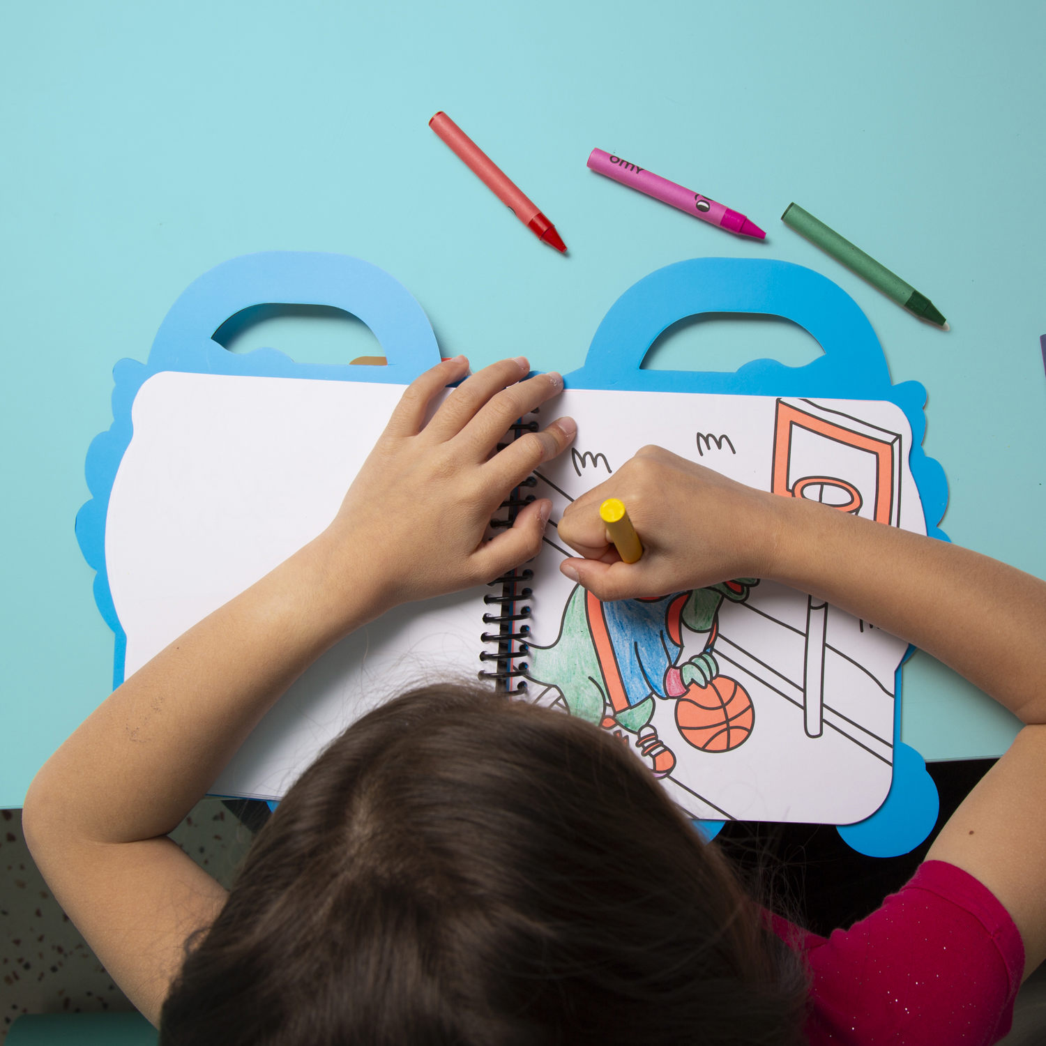 Omy - Boyama/Çıkartma Kitabı - Dino