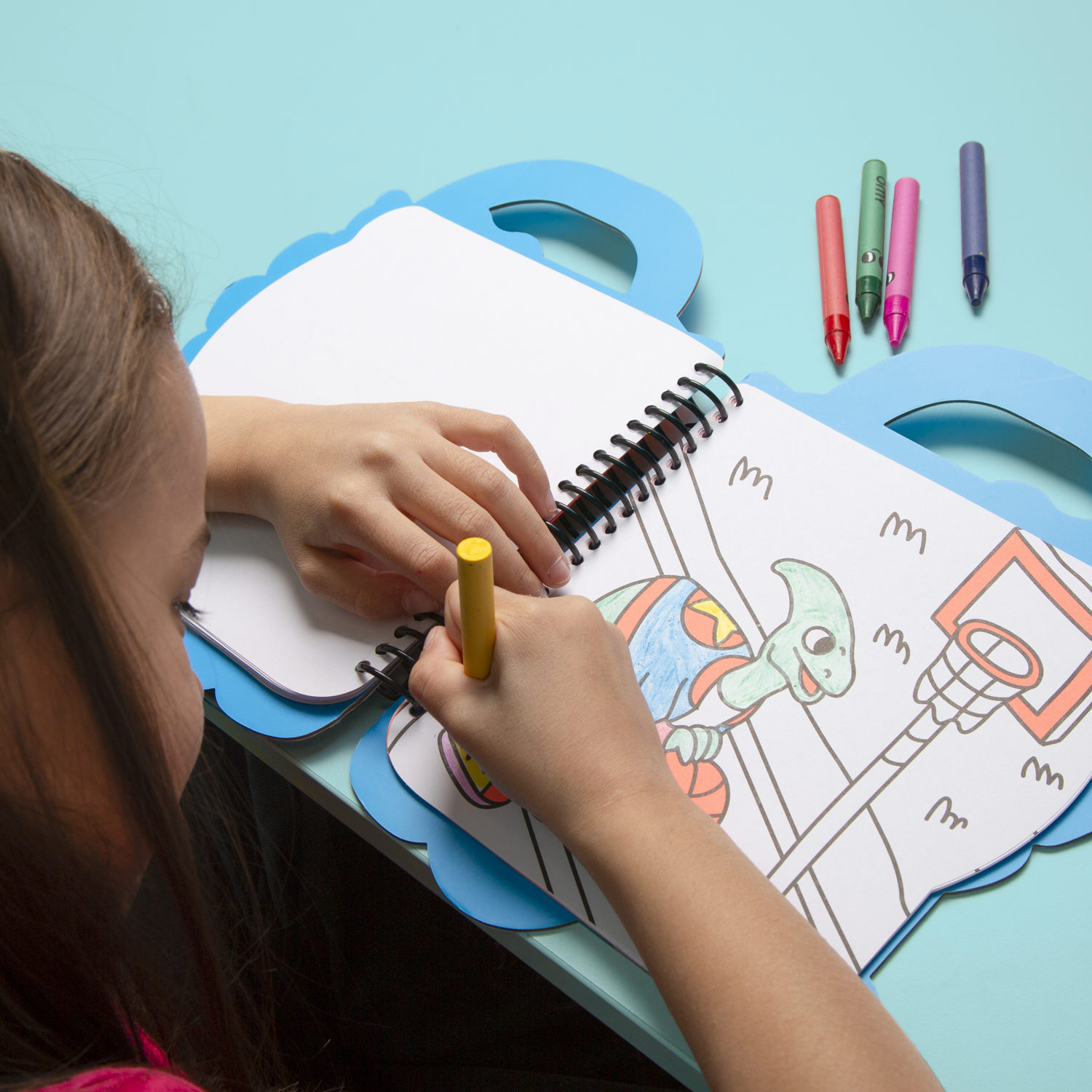 Omy - Boyama/Çıkartma Kitabı - Dino