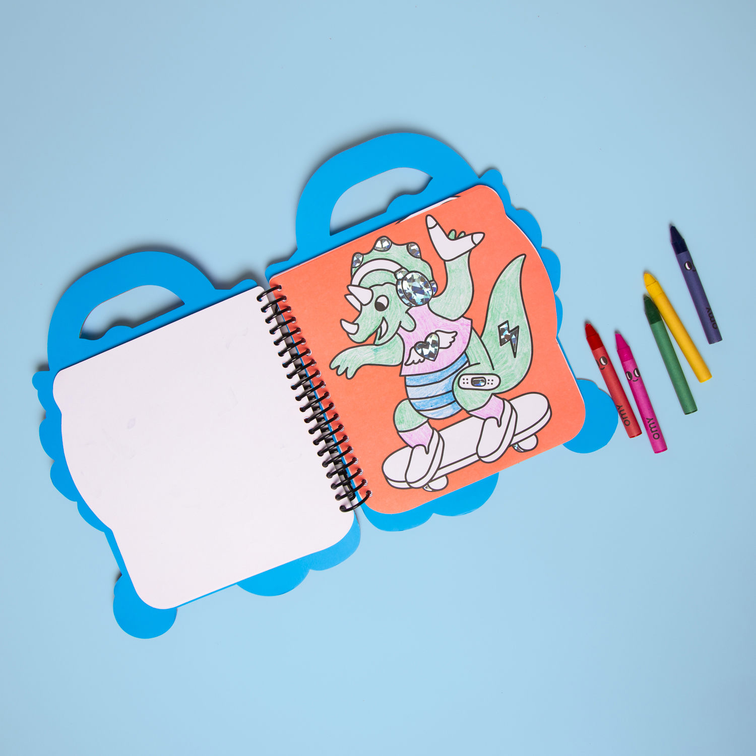 Omy - Boyama/Çıkartma Kitabı - Dino