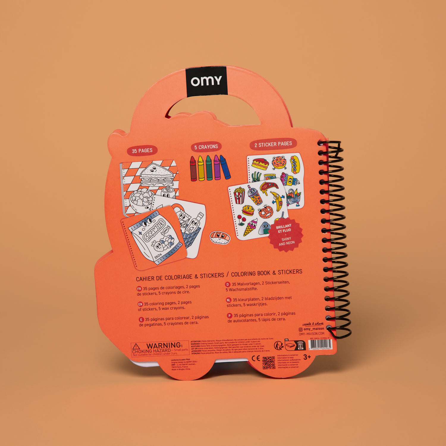 Omy - Coloring/Sticker Book - Yummy