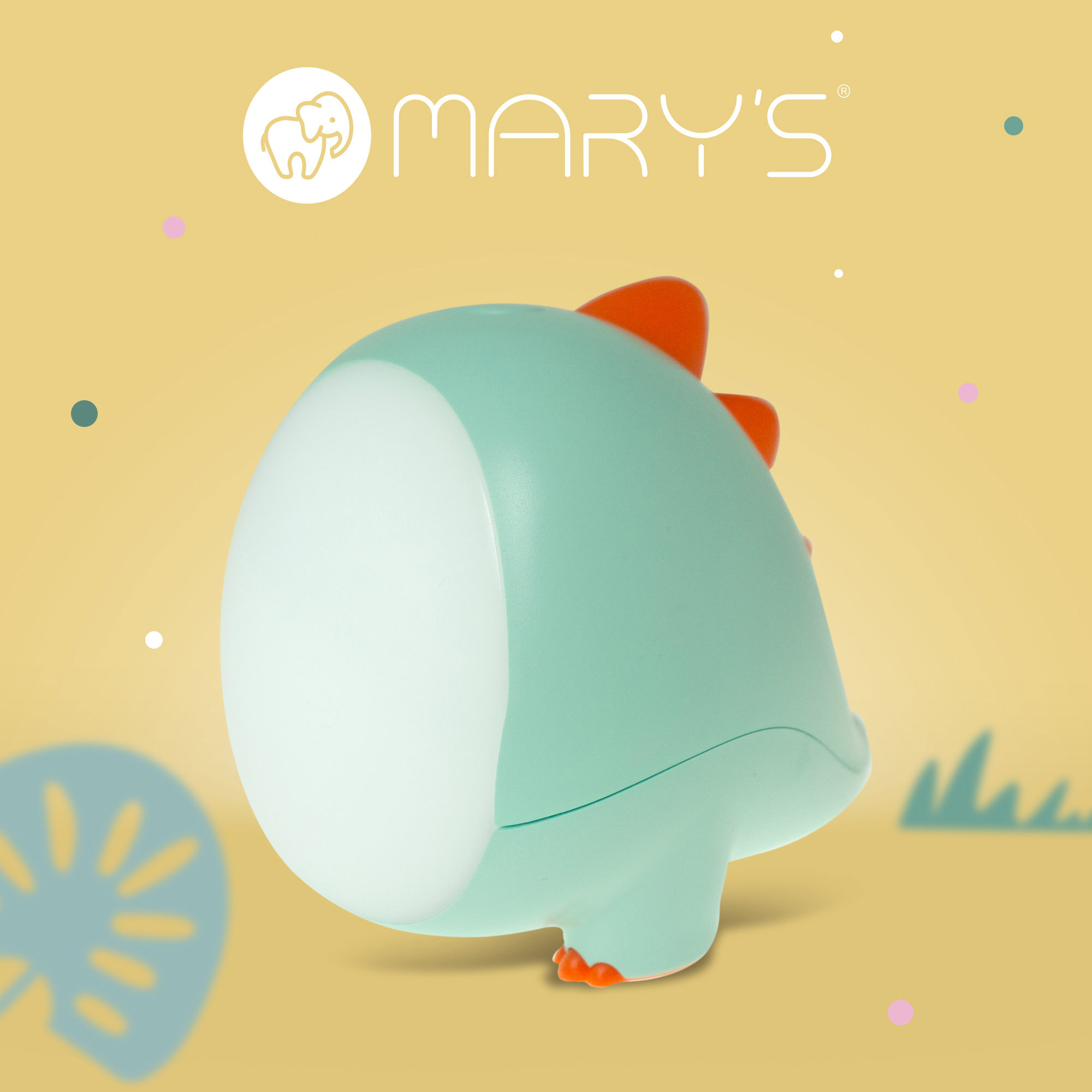 Mary's Night Light - Dino - Green