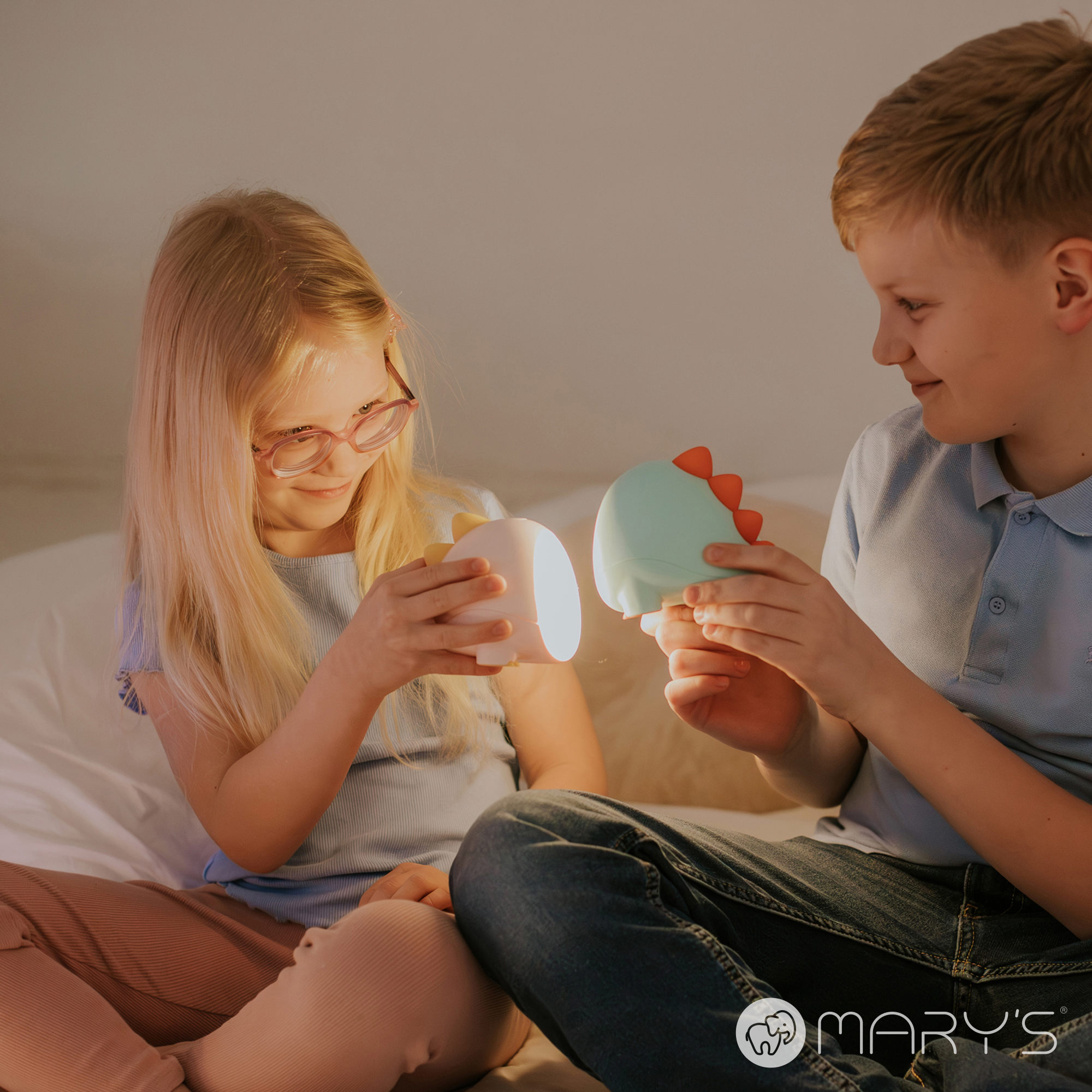 Mary's Night Light - Dino - Pink