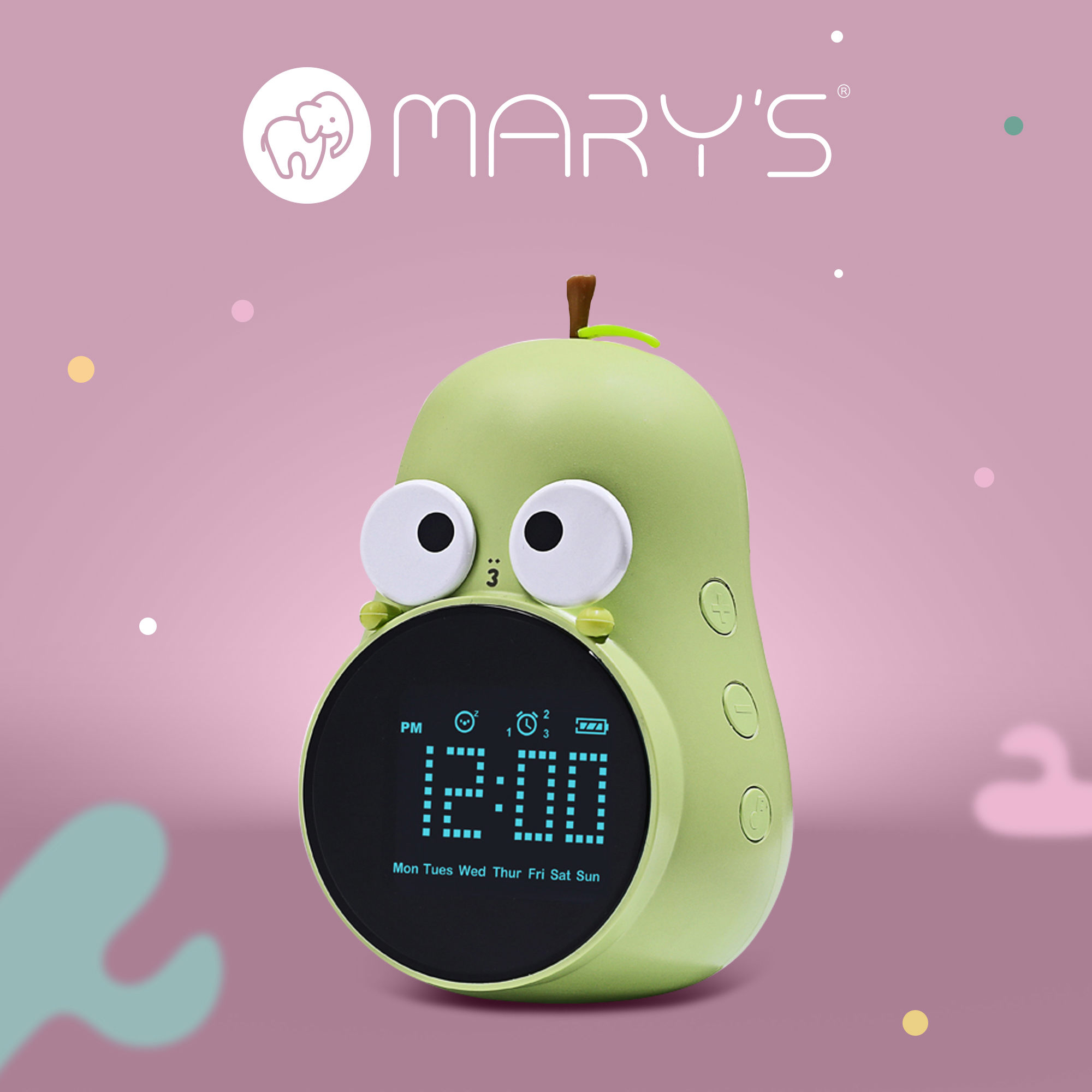 Mary's Alarm Clock - Pear - Green