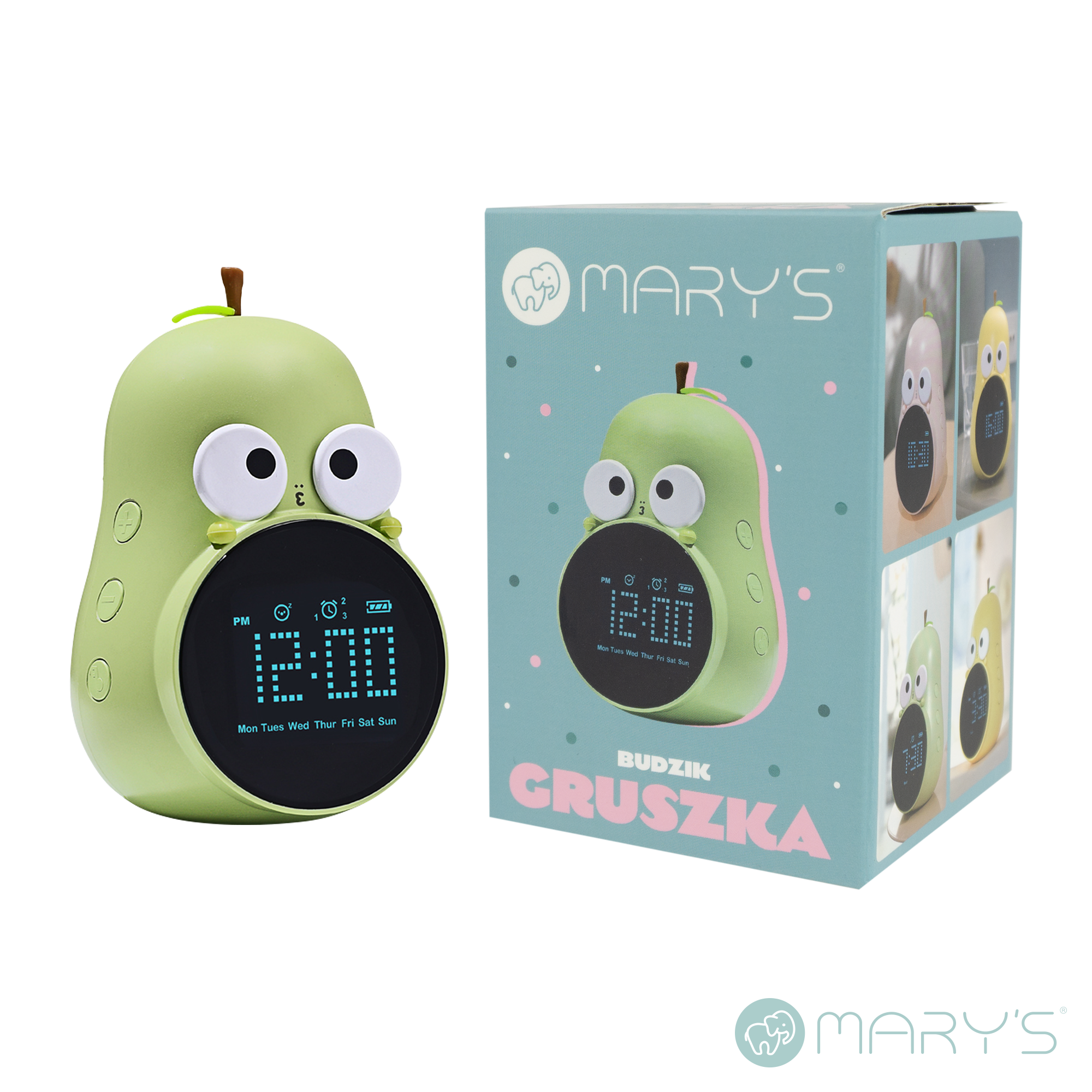 Mary's Alarm Clock - Pear - Green