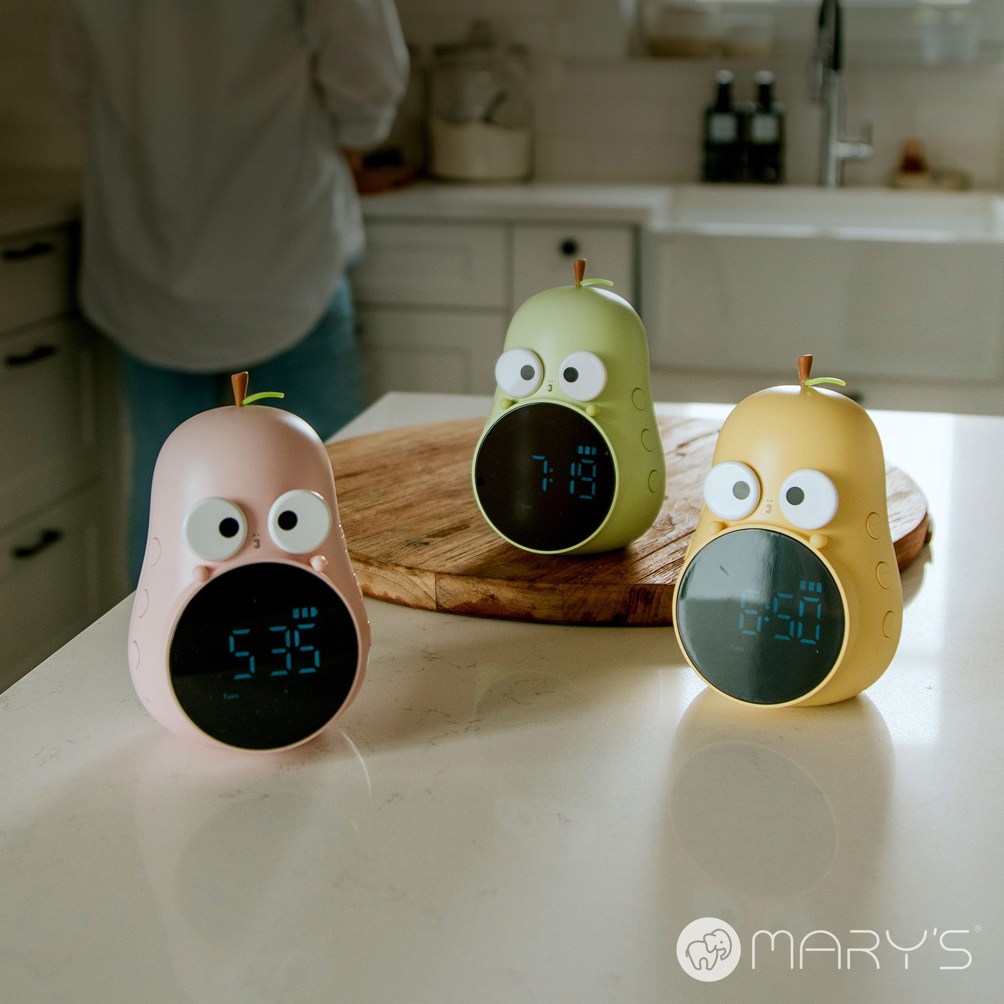 Mary's Alarm Clock - Pear - Green