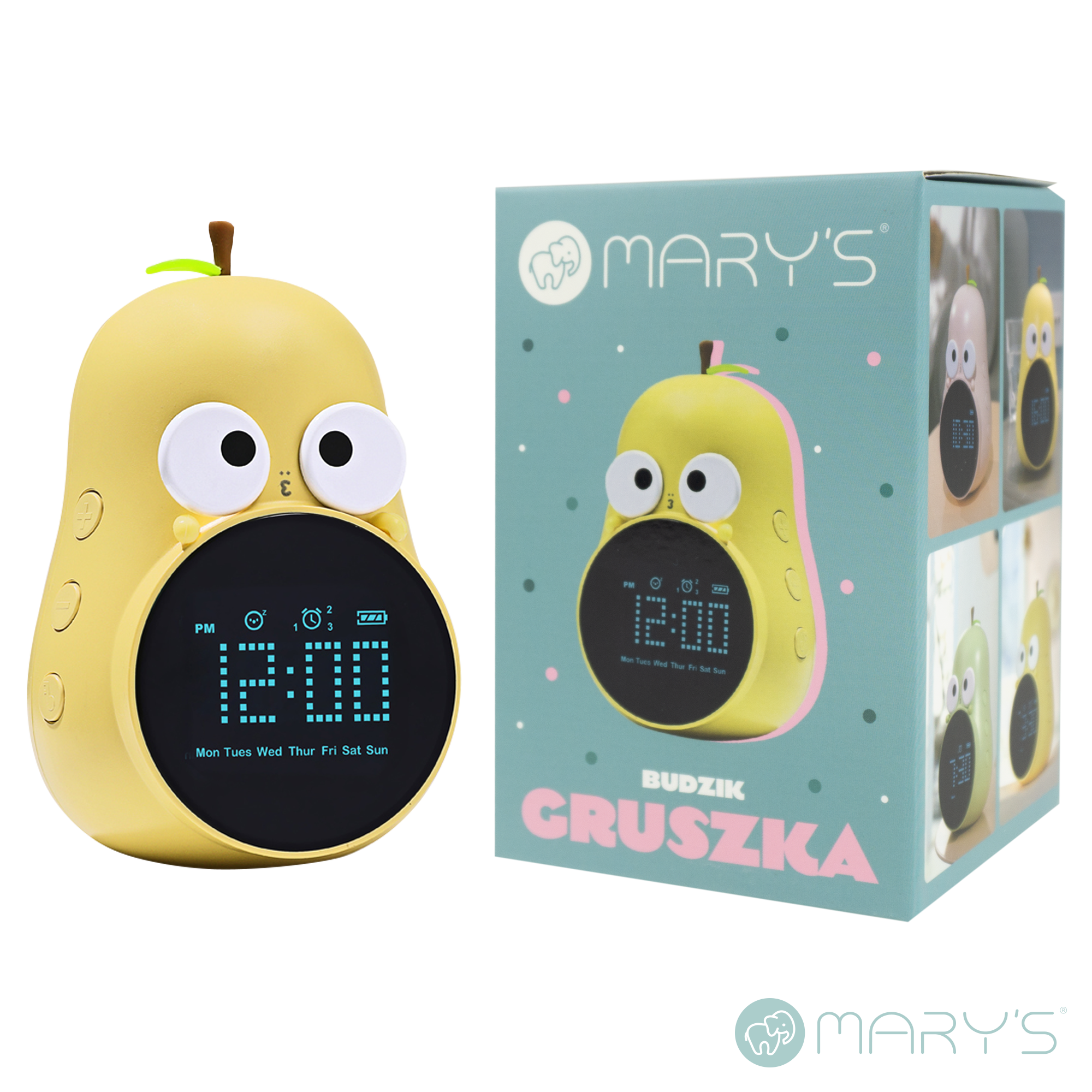 Mary's Alarm Clock - Pear - Yellow