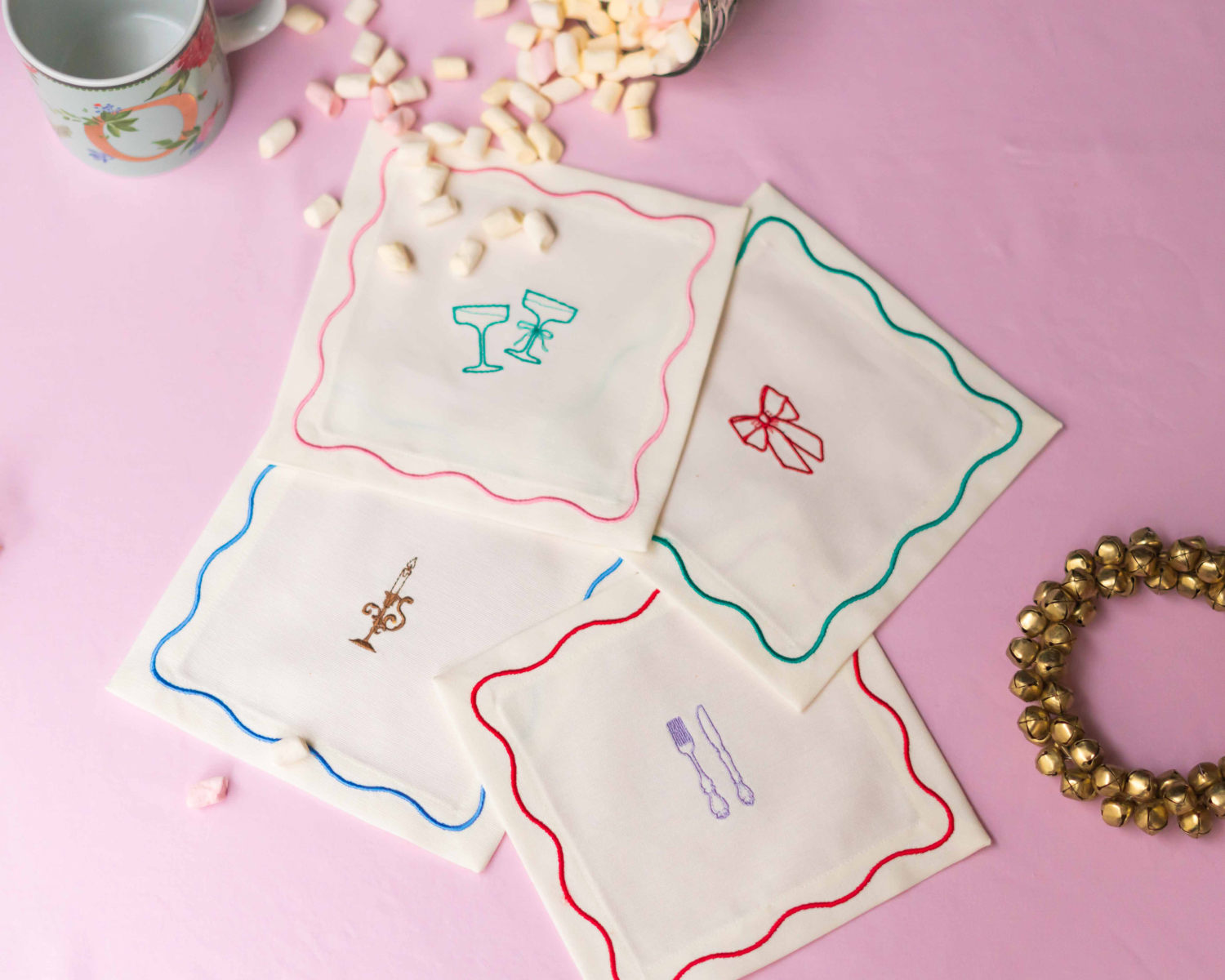 Fern&Co - 4'lü Kokteyl Peçetesi - Very Demure