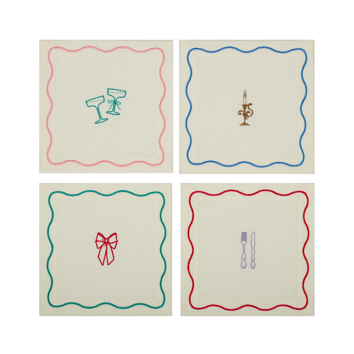 Fern&Co - 4'lü Kokteyl Peçetesi - Very Demure