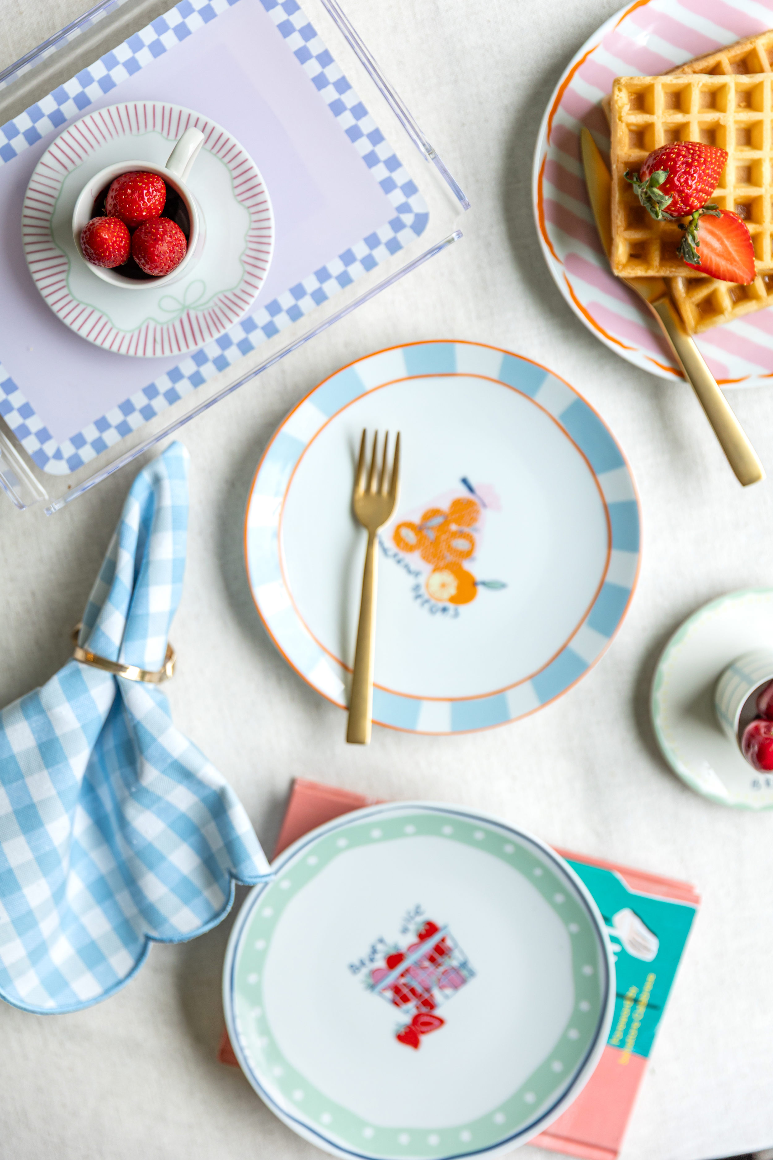 Fern&Co - 4'lü Tatlı Tabağı - Bon App (Kutusuz)