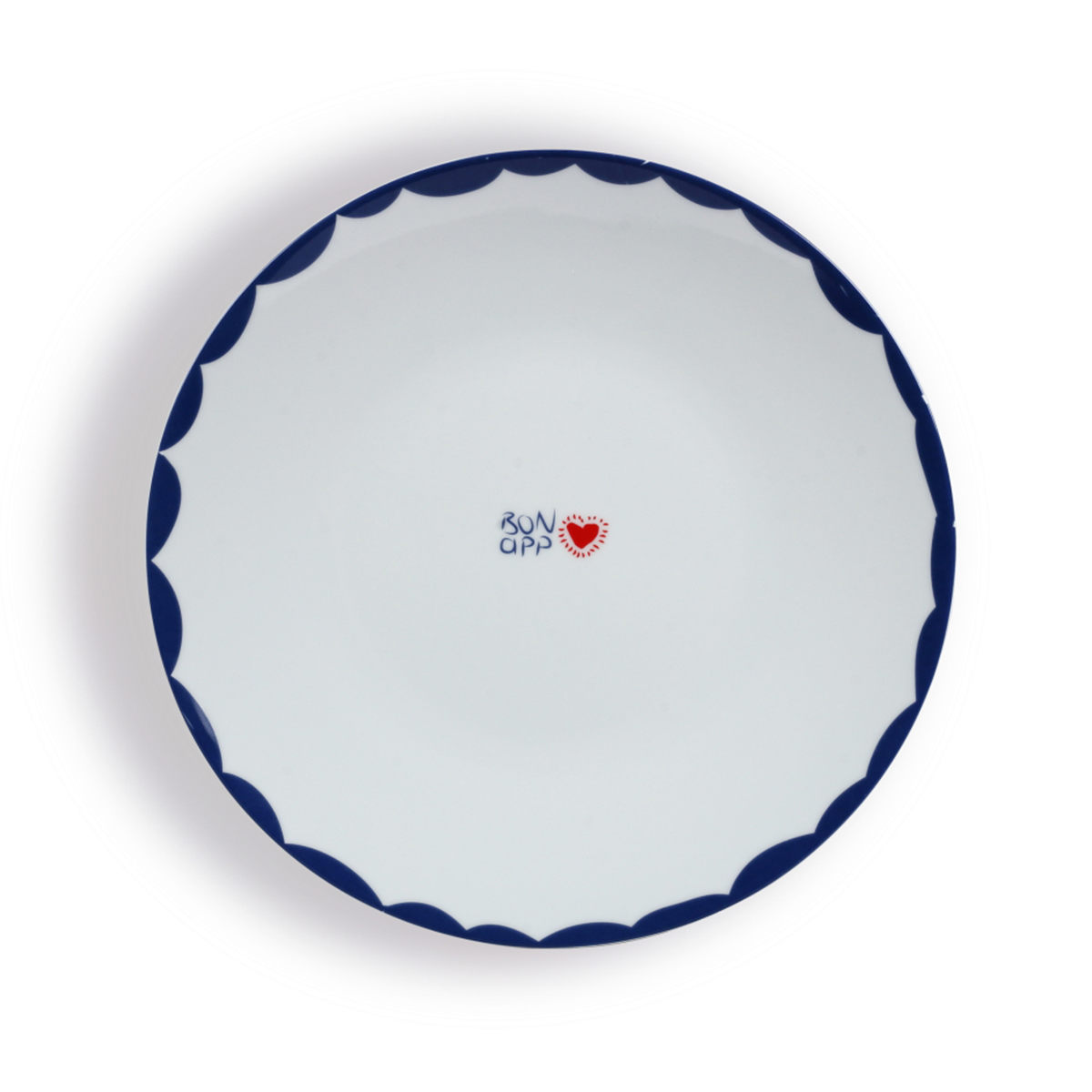 Fern&Co - Servis Tabağı - Bon App - Mavi