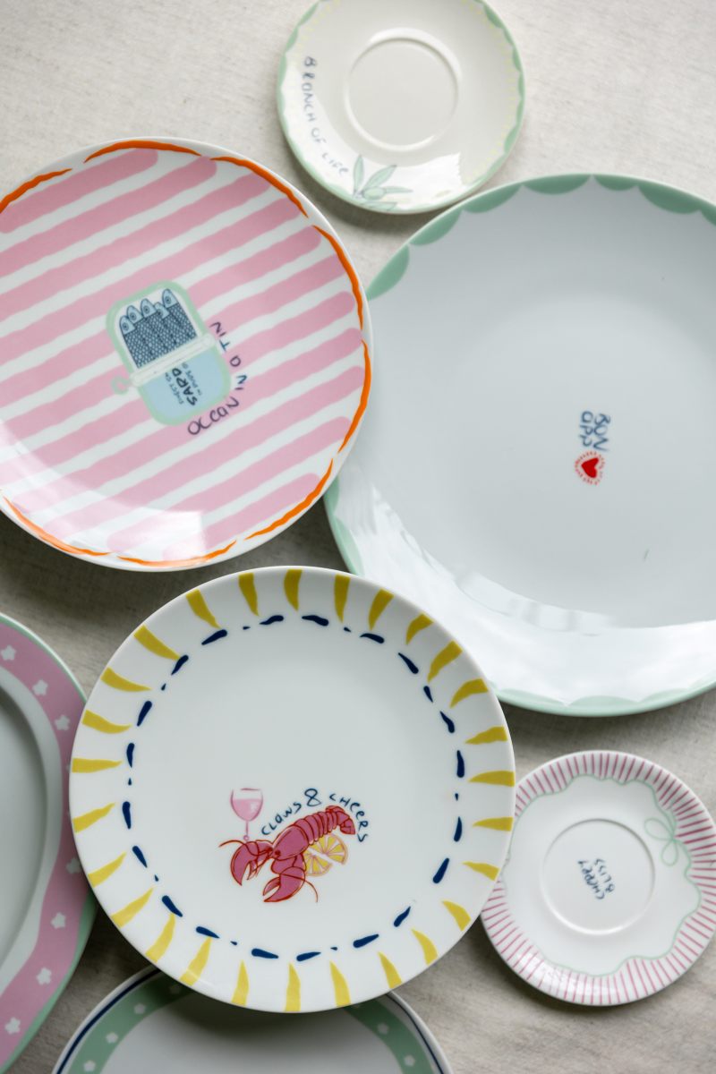 Fern&Co - Servis Tabağı - Bon App - Yeşil