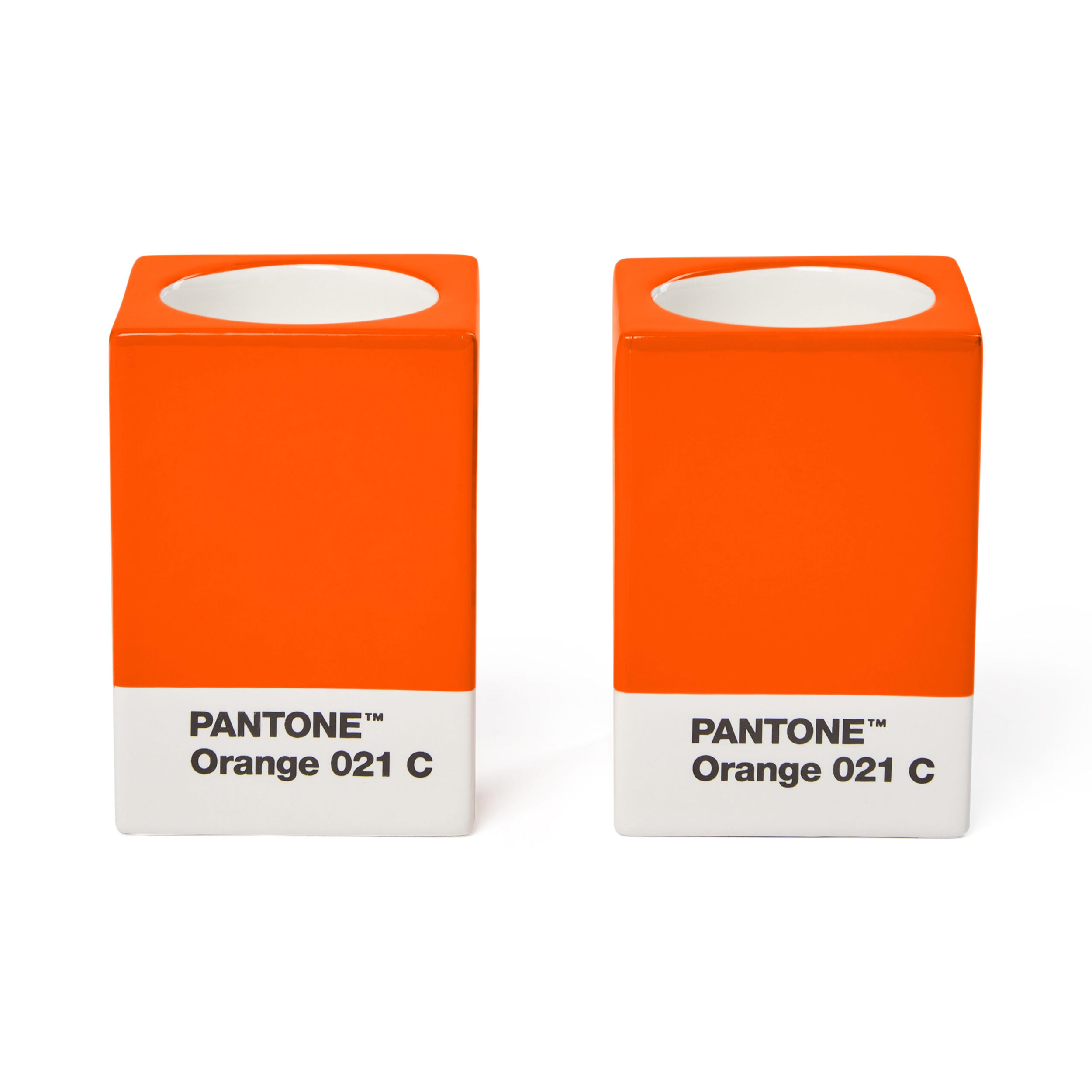 Pantone - Candle Holder - Orange- 2 Pieces
