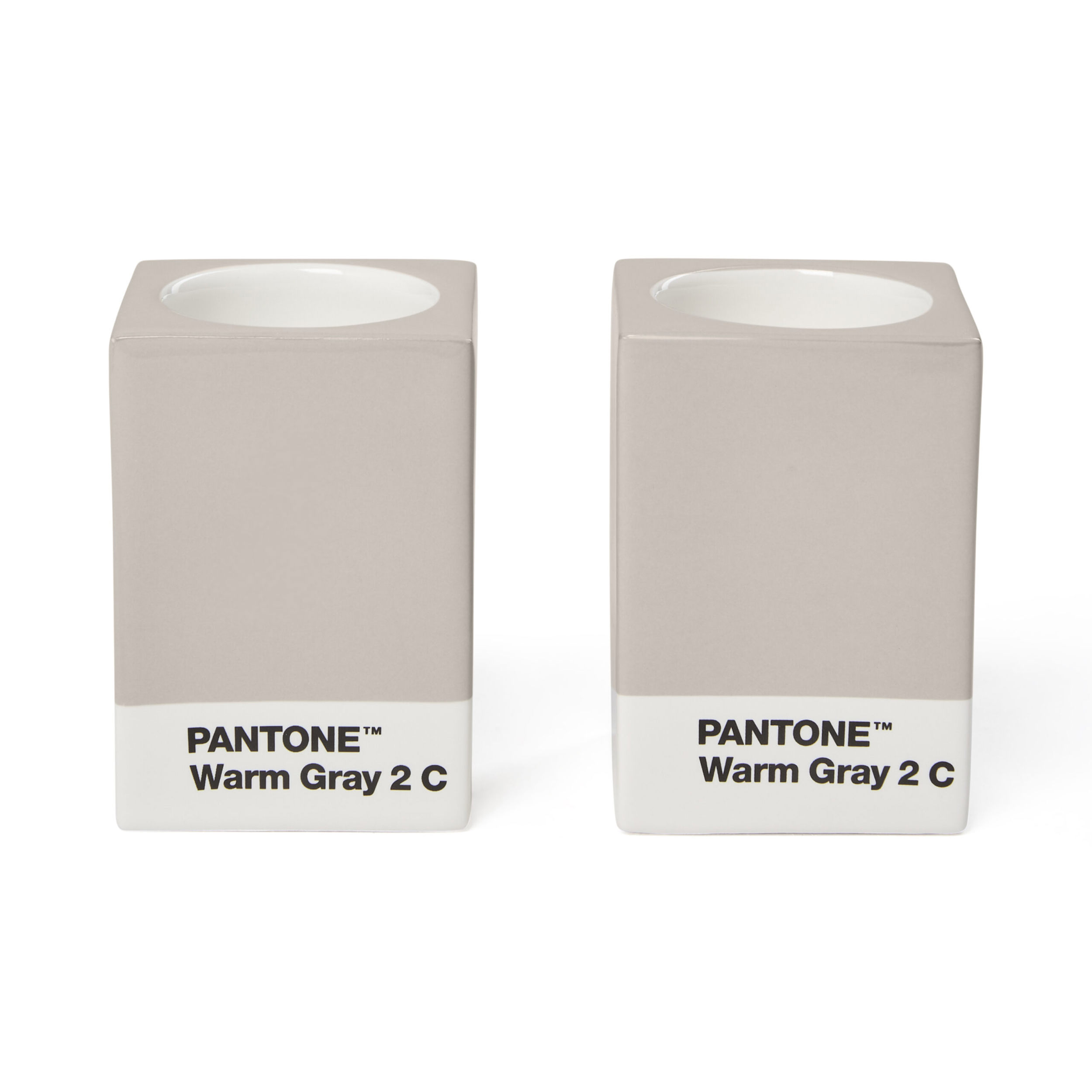 Pantone - Candle Holder - Warm Gray - 2 Pieces