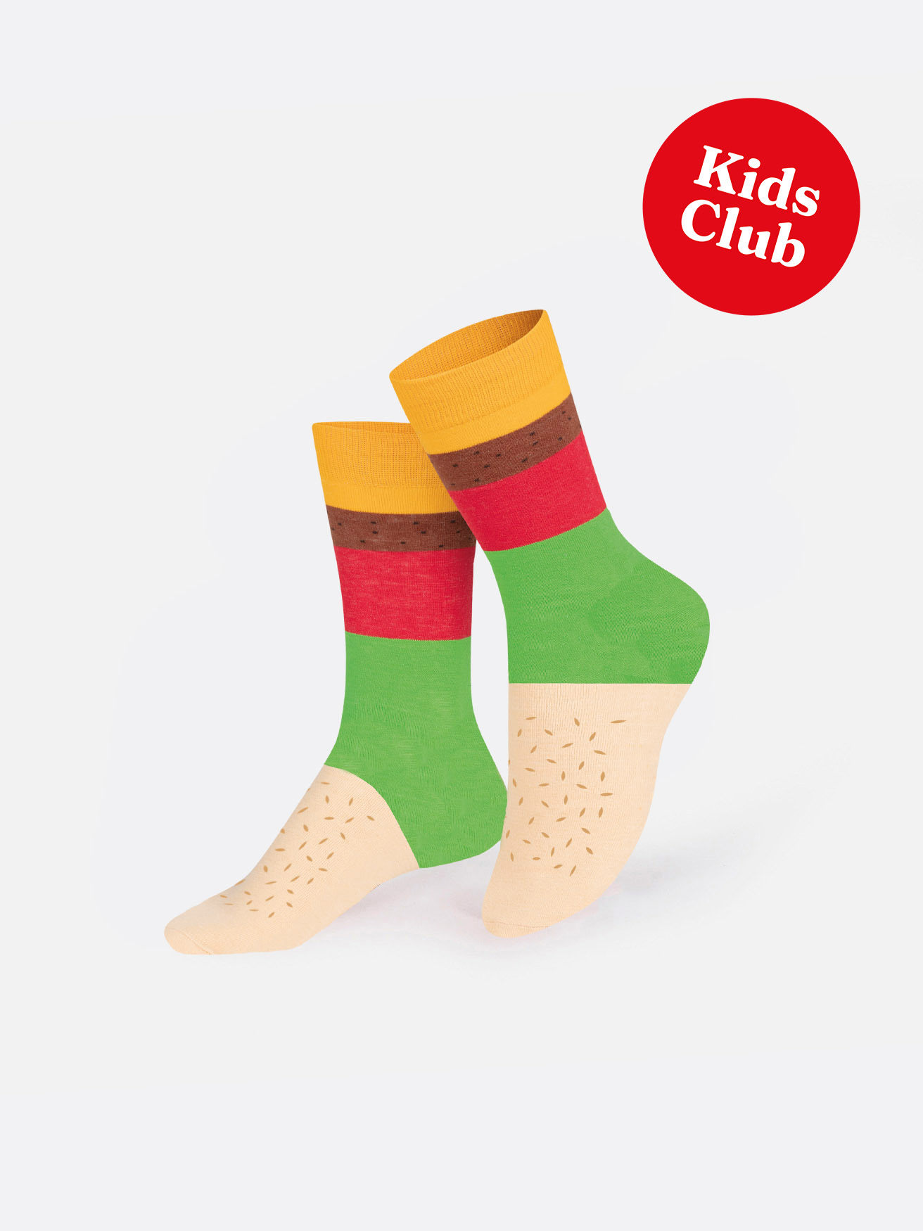 Eat My Socks - Kids Socks - Cheeseburger - 5-10 Years