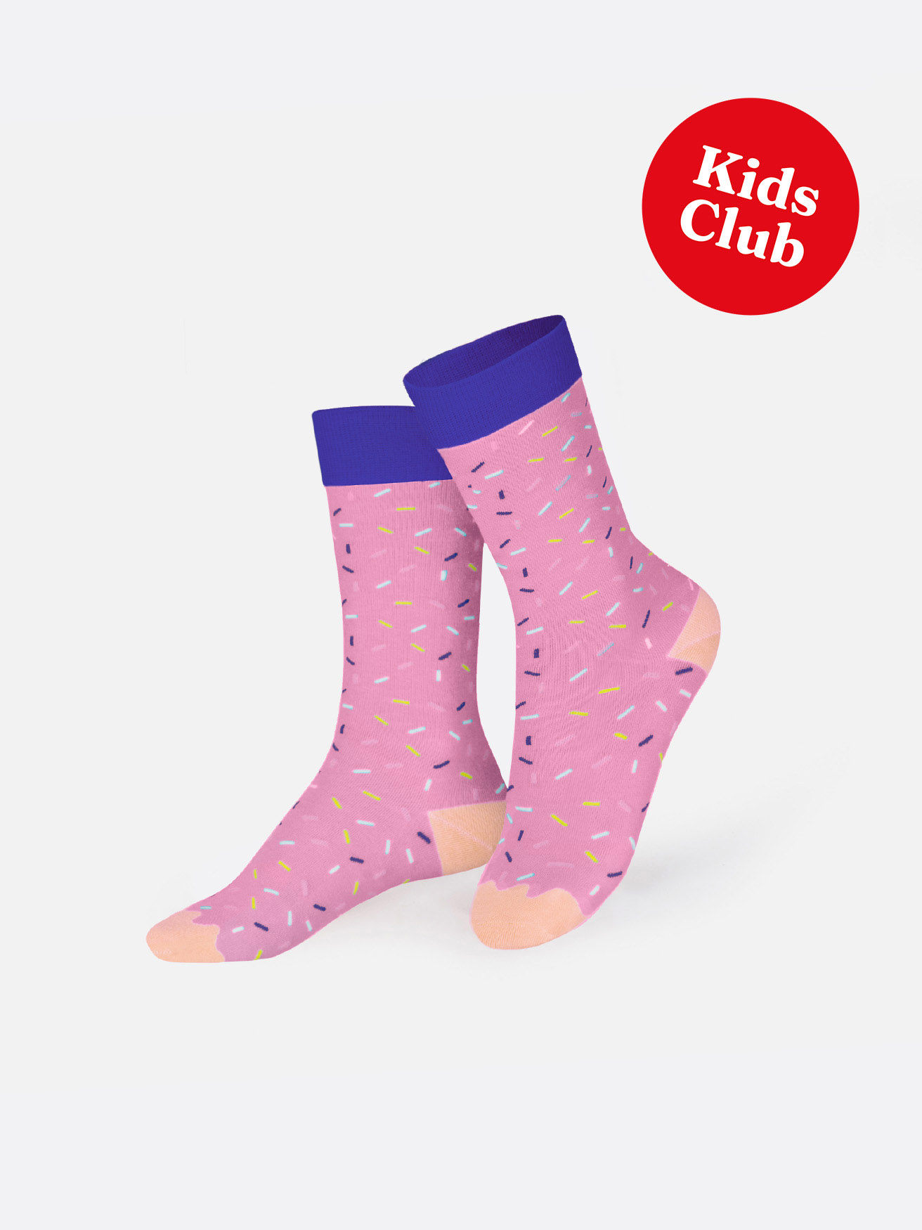 Eat My Socks - Kids Socks - Joe's Donut Pink - 5-10 Years