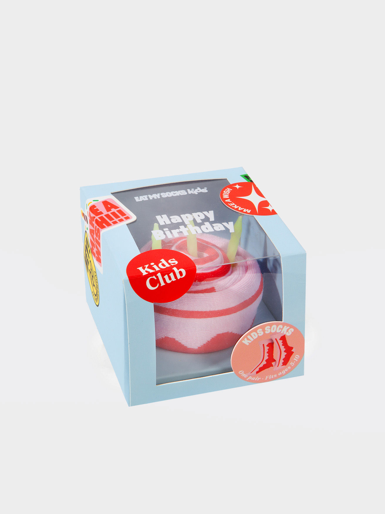 Eat My Socks - Kids Socks - Happy Birthday - 5-10 Years