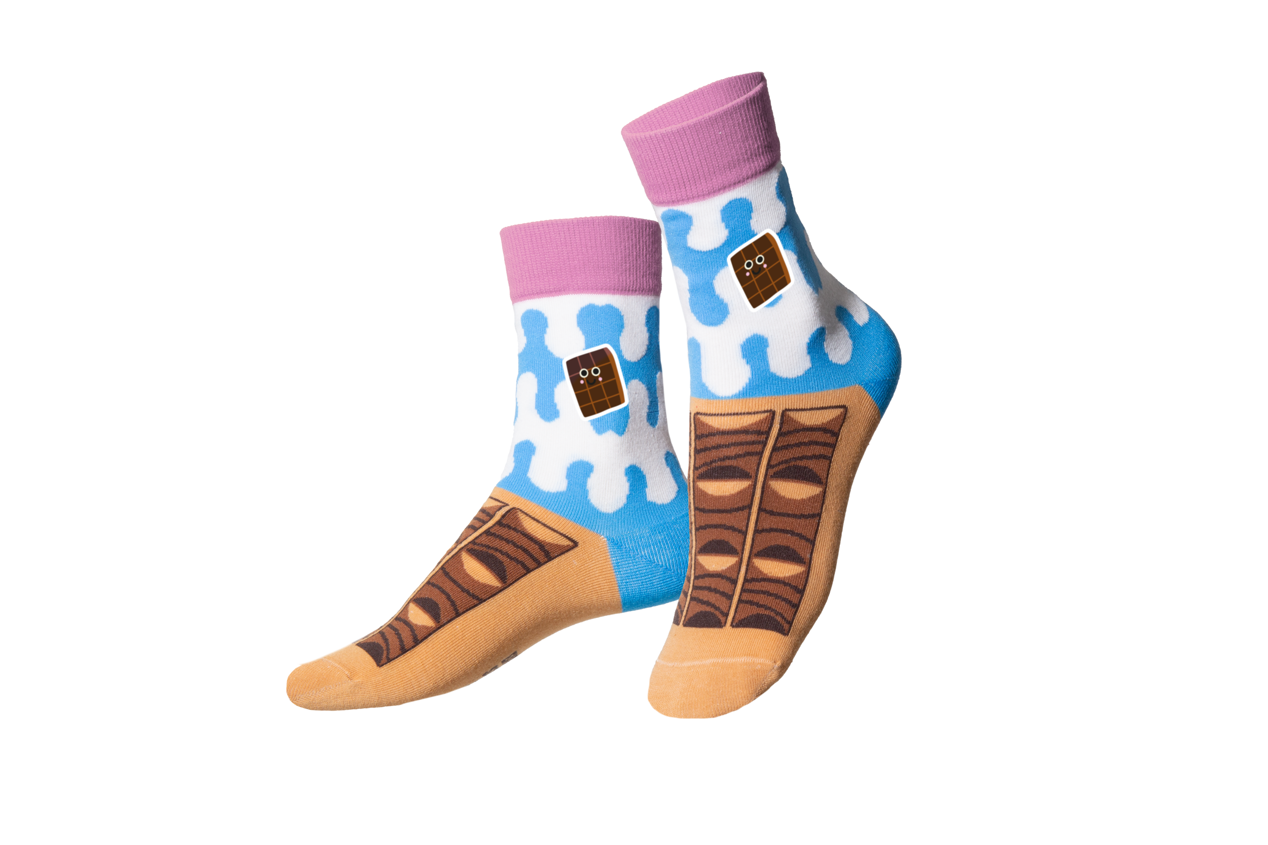 Eat My Socks - Kids Socks - Milky Bar - 5-10 Years