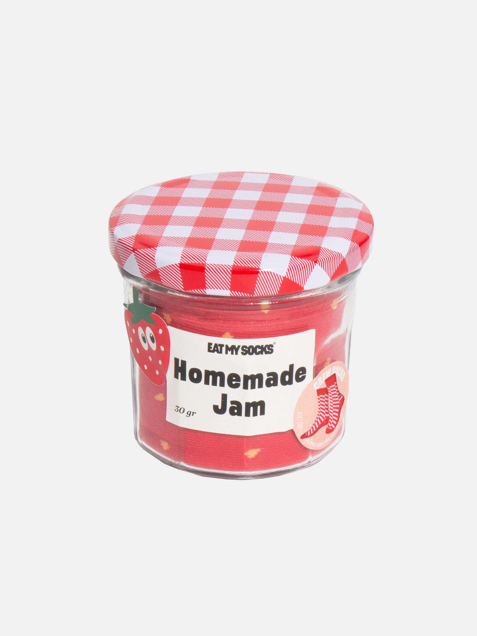 Eat My Socks - Socks - Homemade Jam Strawberry - Size 36-45
