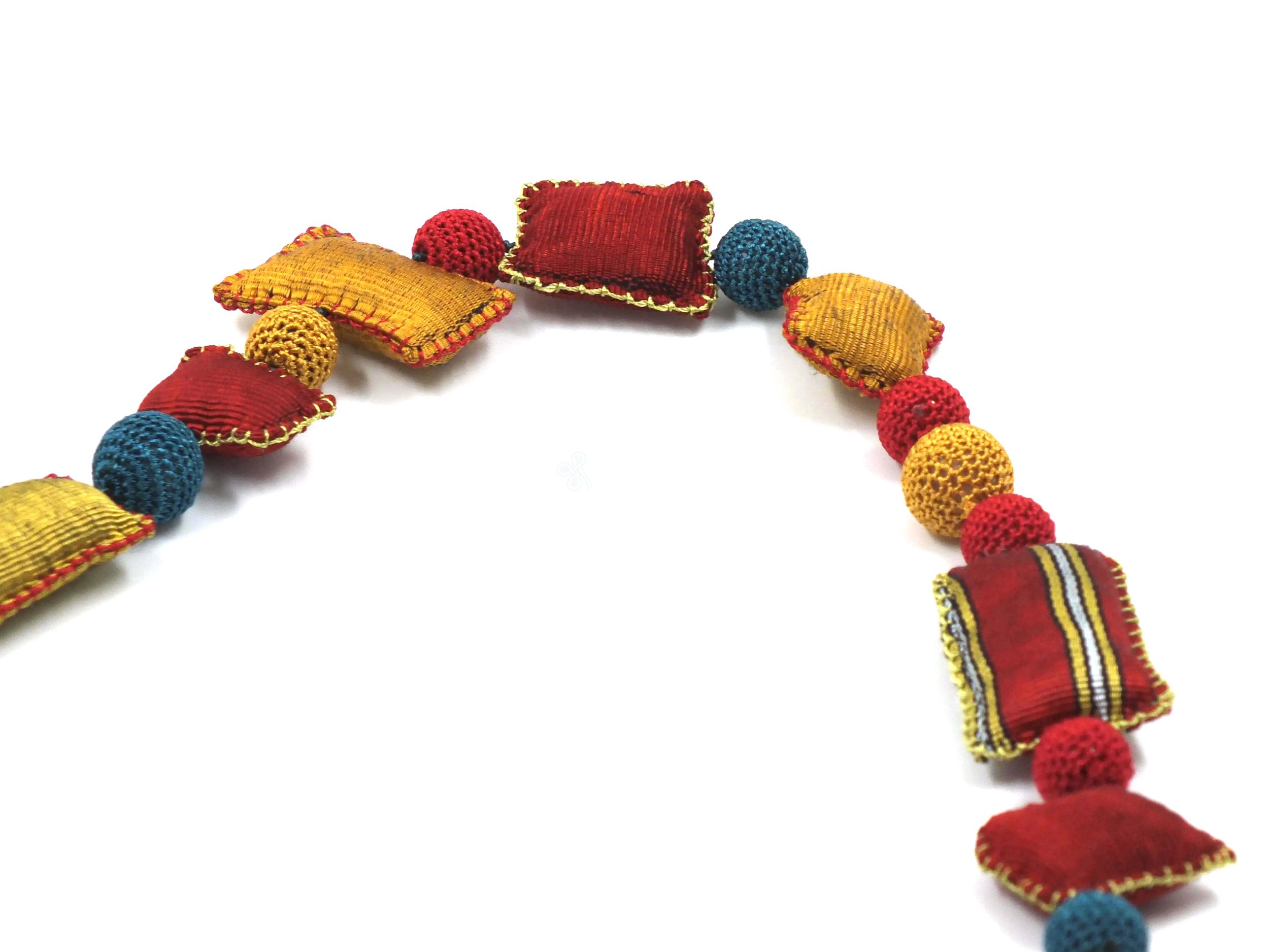 Soma - Crochet Lace Necklace - Red - 100cm