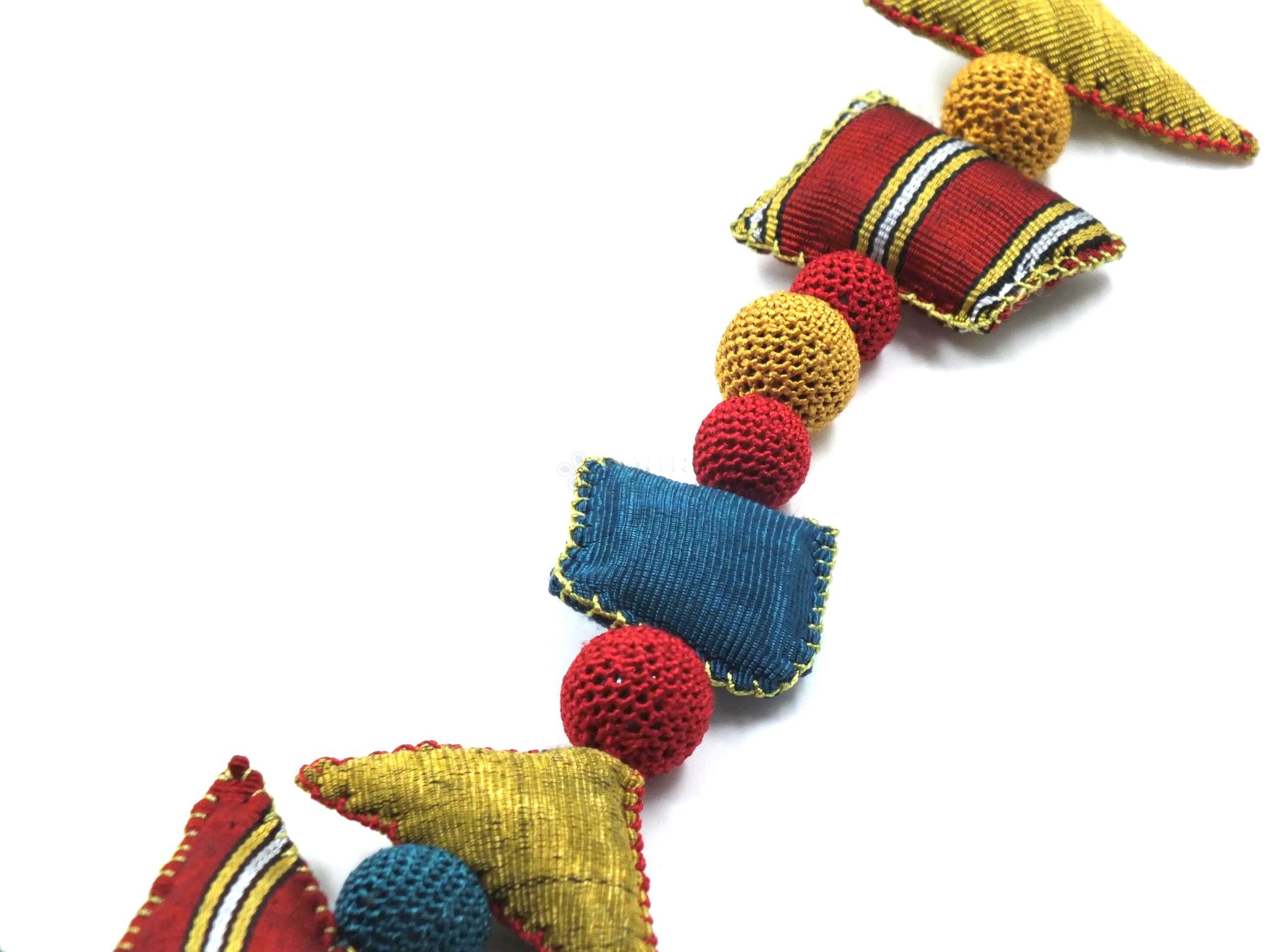 Soma - Crochet Lace Necklace - Red - 100cm