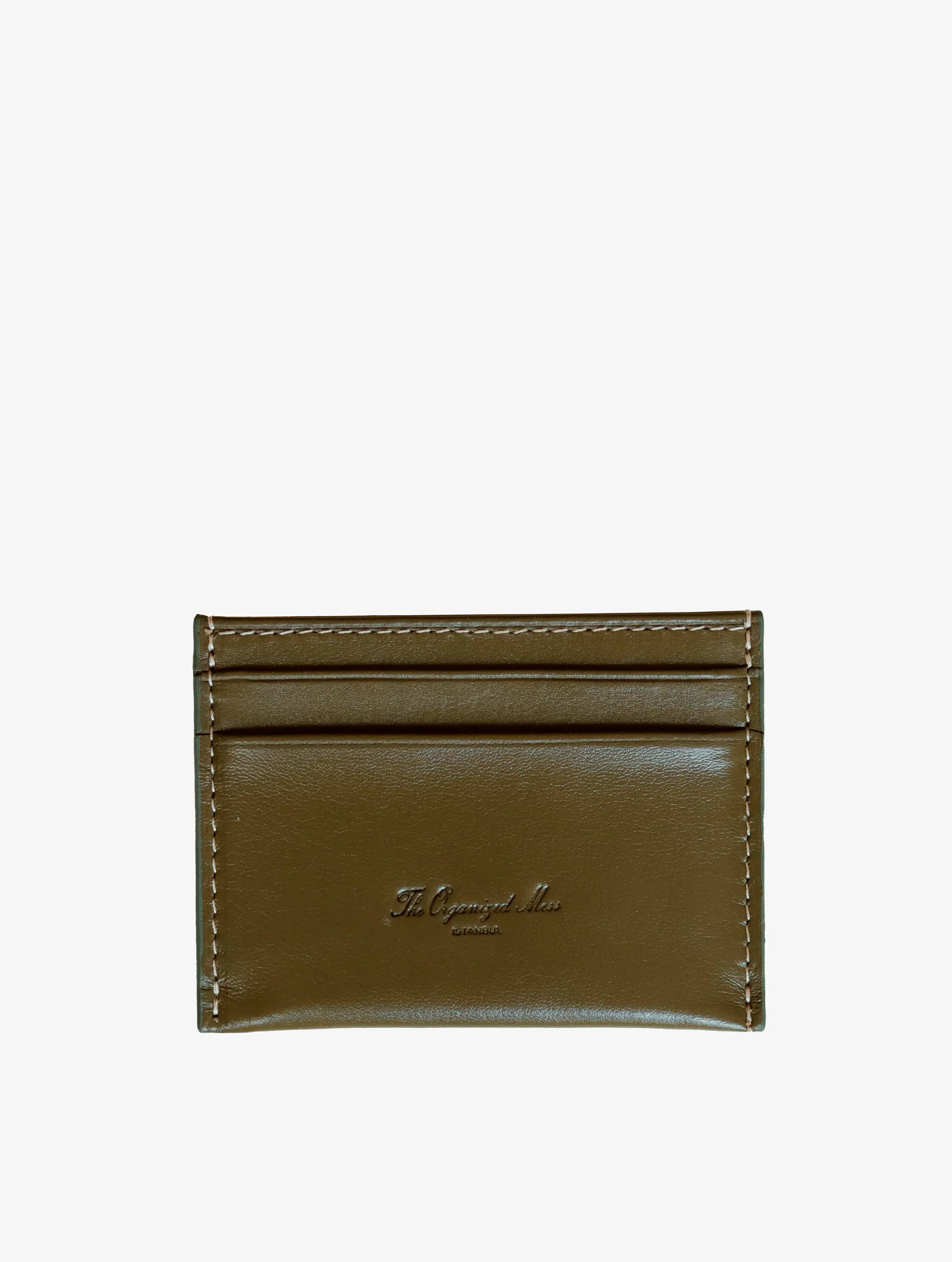 The Organized Mess - Leather Card Holder - Green