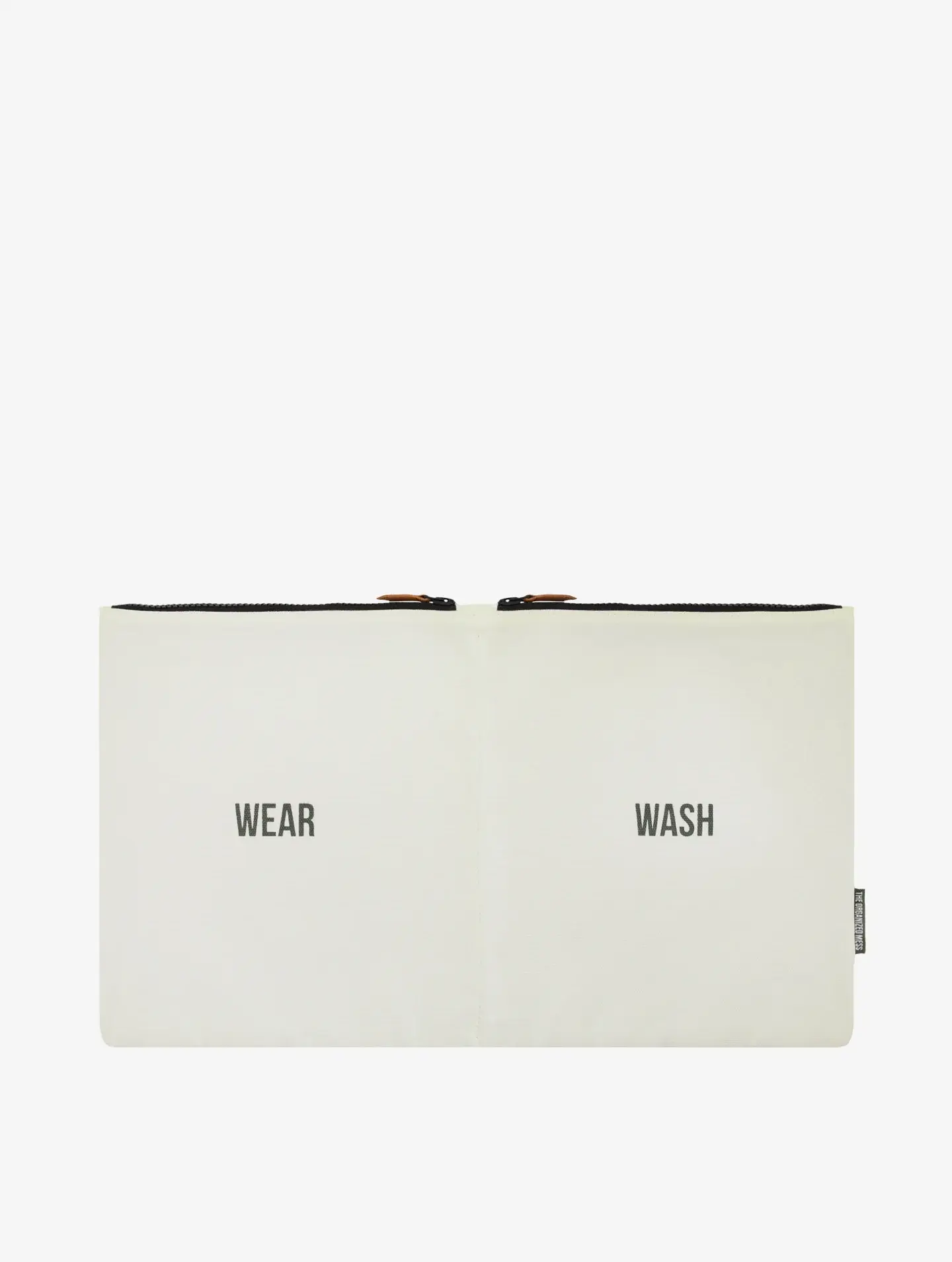 The Organized Mess -  Double Pouched Bag - Wear & Wash - Ecru