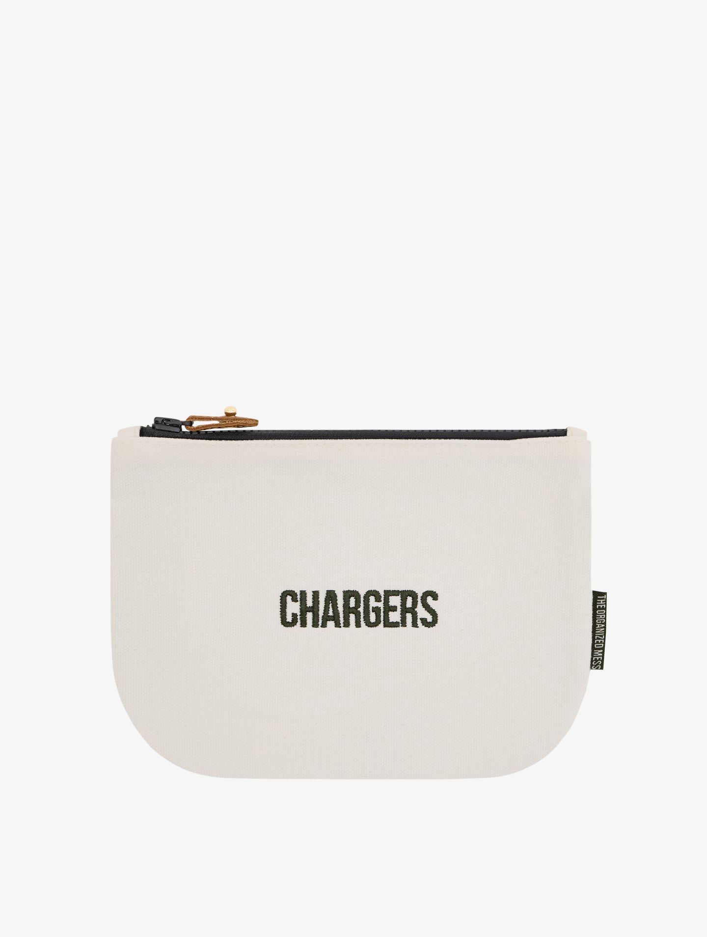 The Organized Mess - Chargers Fermuarlı Kese - Ekru