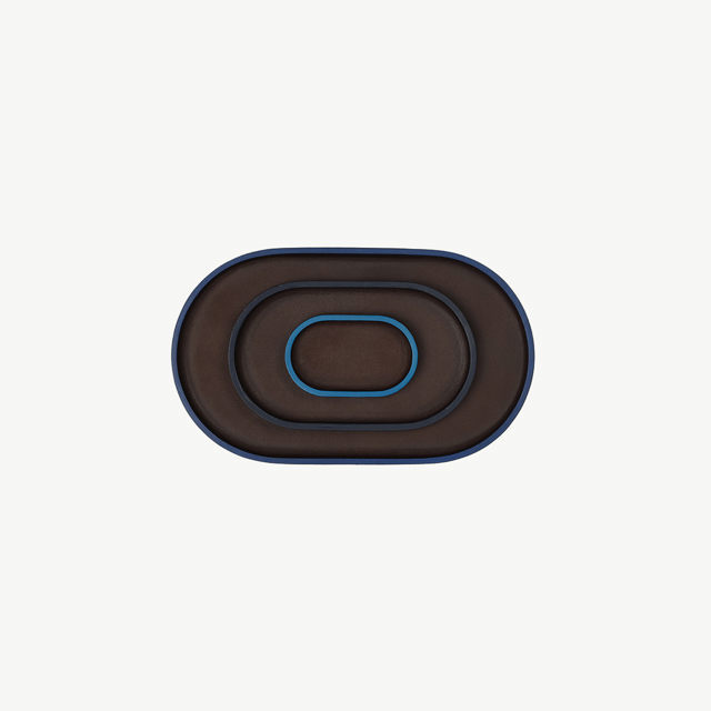 Uniqka Plato Oval - Trio Multi - Dark Brown