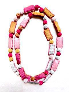 Soma - Kutnu Necklace - Pink & Orange