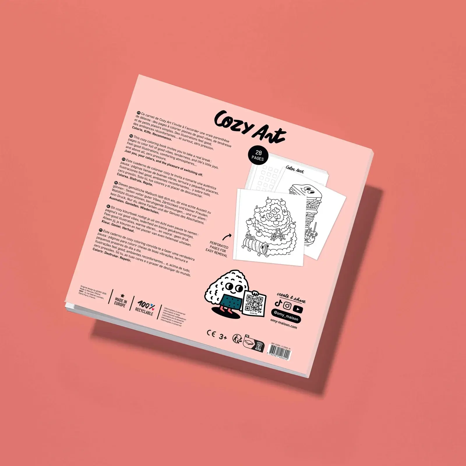 Omy - Coloring Book - Cozy Art - Yummy
