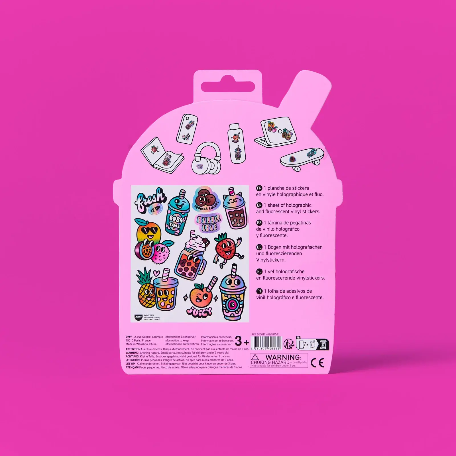 Omy - Sticker Big - Bubble Tea